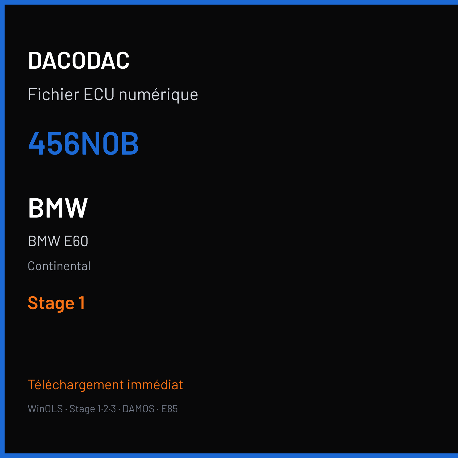 BMW E60 (2004) — Continental — 456N0B — Stage 1