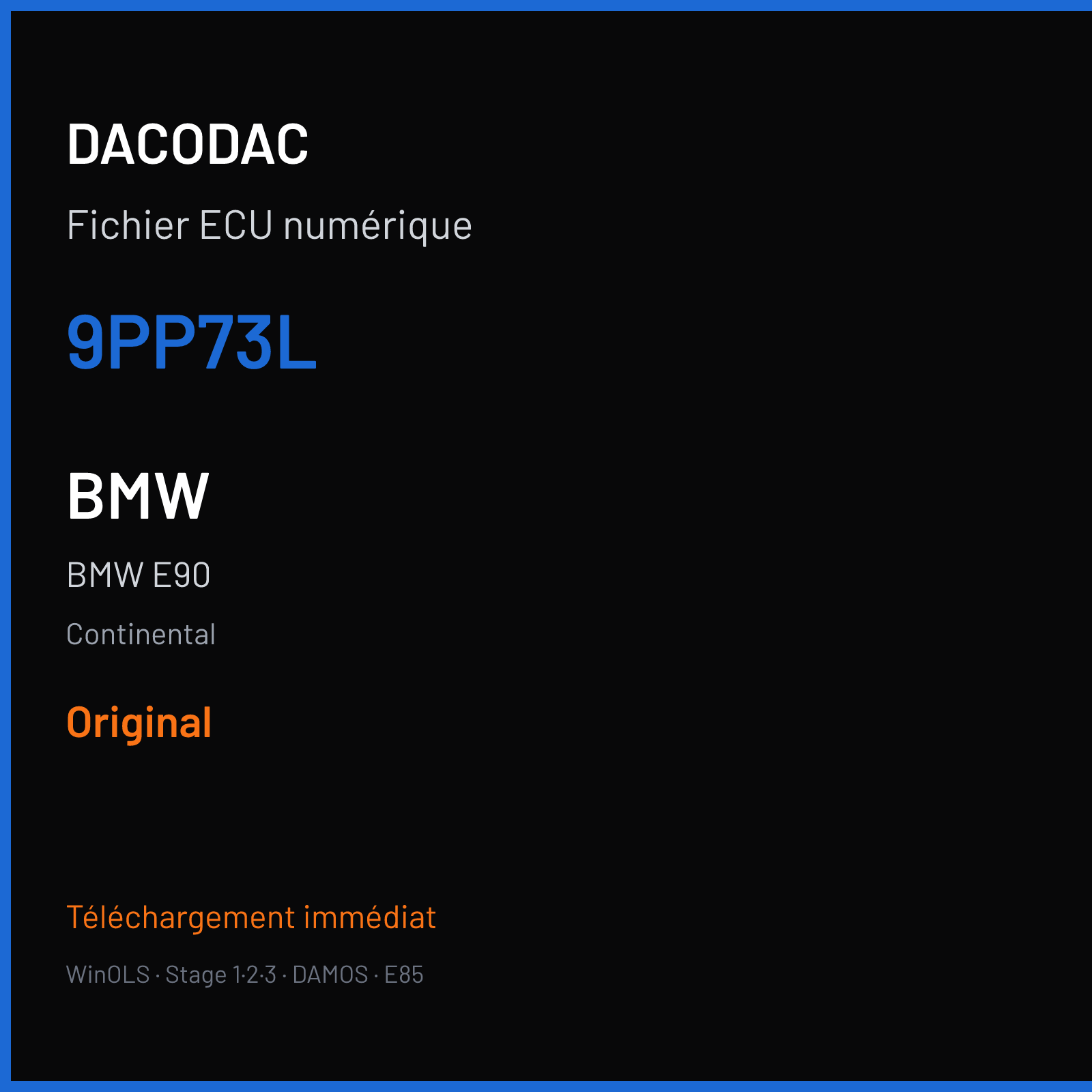 BMW E90 (2011) — Continental — 9PP73L — Original