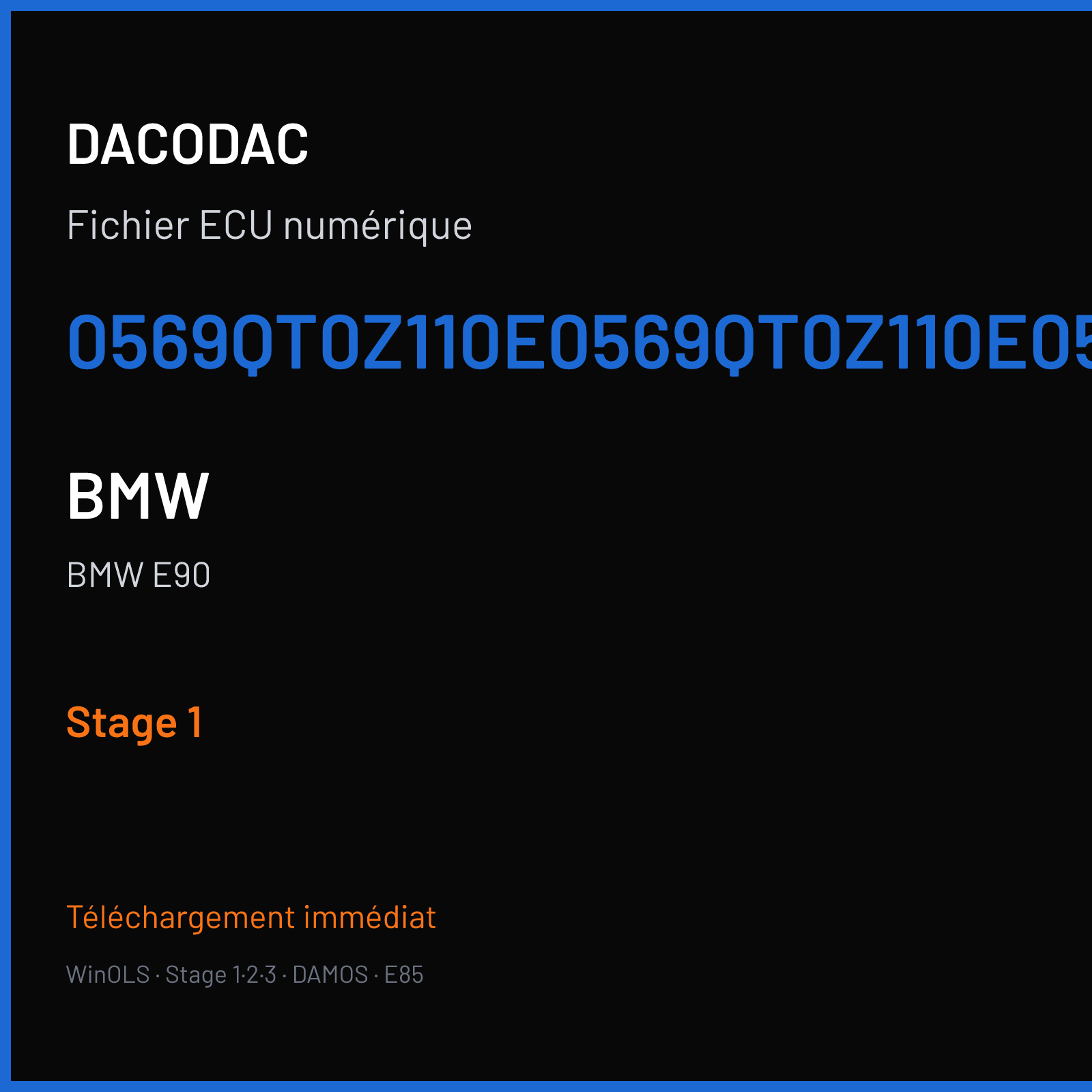 BMW E90 (2012) — 0569QT0Z110E0569QT0Z110E0569QT0Z110E — Stage 1