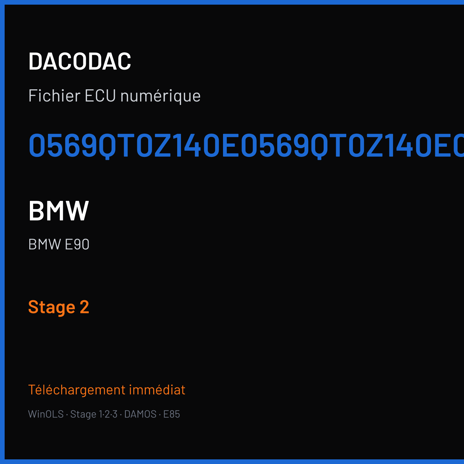 BMW E90 (2010) — 0569QT0Z140E0569QT0Z140E0569QT0Z140E — Stage 2