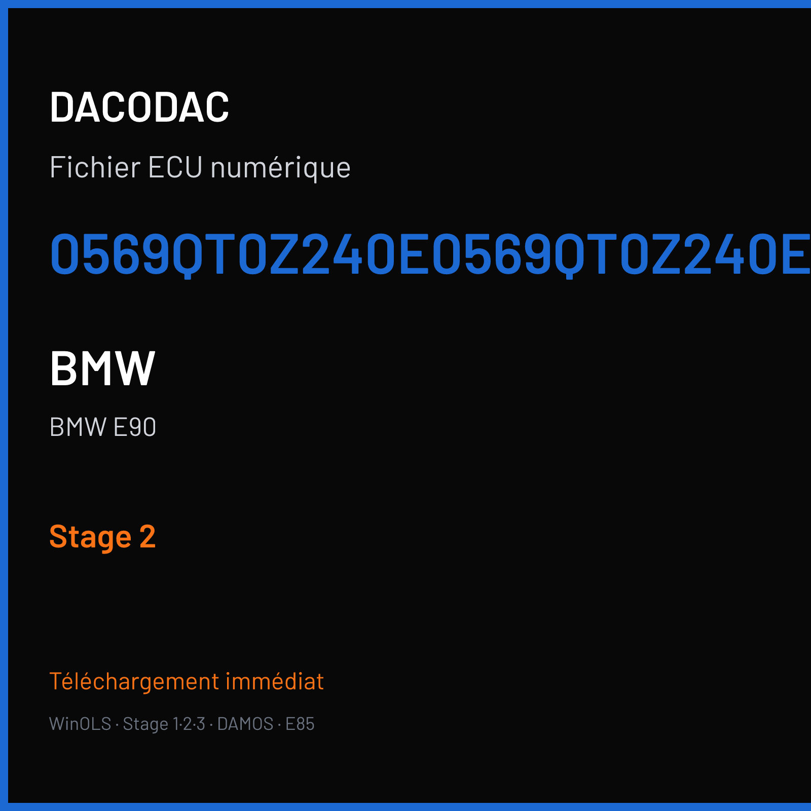 BMW E90 (2009) — 0569QT0Z240E0569QT0Z240E0569QT0Z240E — Stage 2