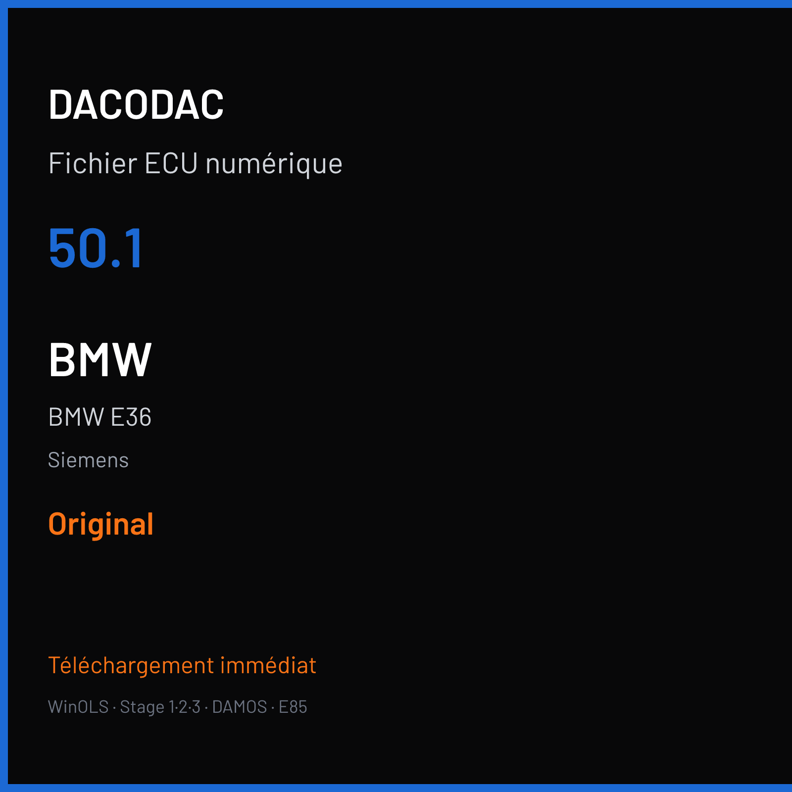 BMW E36 (1997) — Siemens — 50.1 — Original