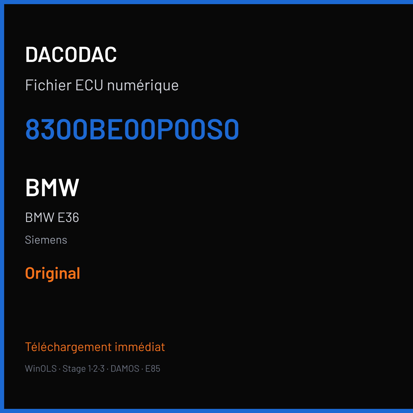 BMW E36 (1999) — Siemens — 8300BE00P00S0 — Original