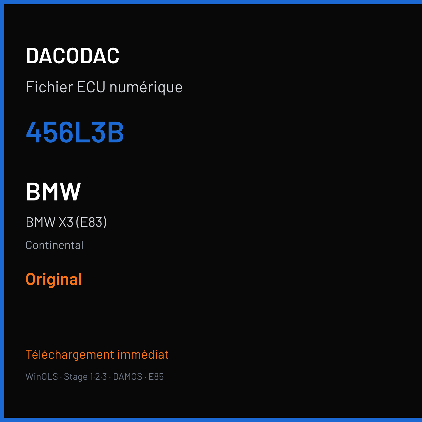 BMW X3 (E83) (2006) — Continental — 456L3B — Original