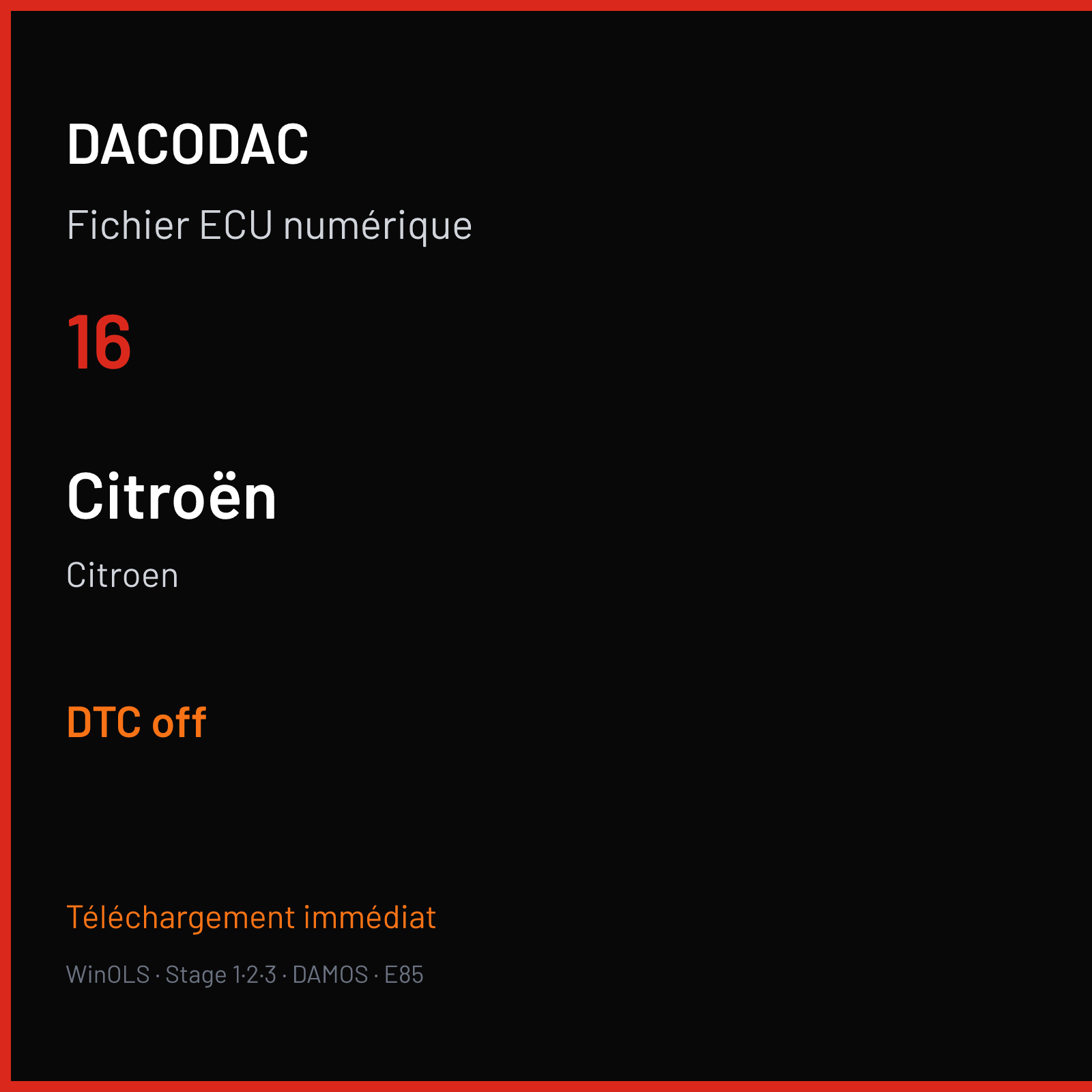 Citroen (2023) — 16 — DTC off