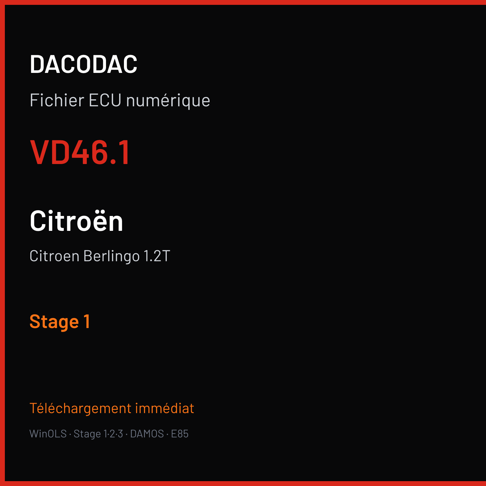Citroen Berlingo 1.2T (2016) — VD46.1 — Stage 1
