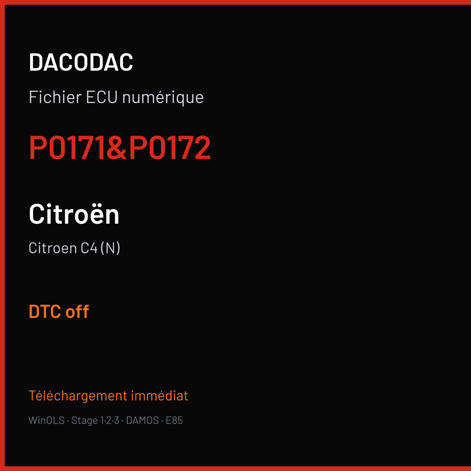 Citroen C4 (N) (2012) — P0171&P0172 — DTC off