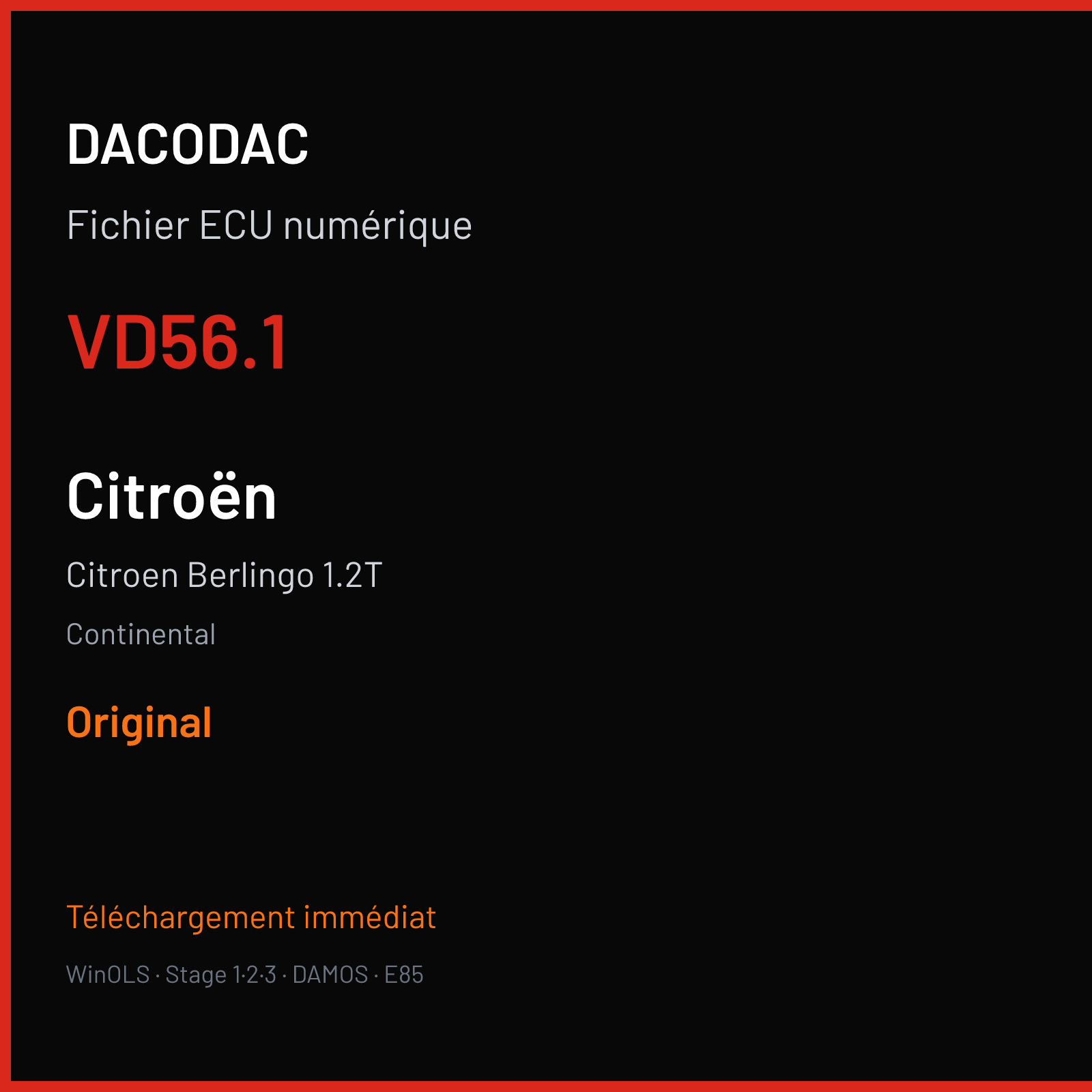 Citroen Berlingo 1.2T (2015) — Continental — VD56.1 — Original