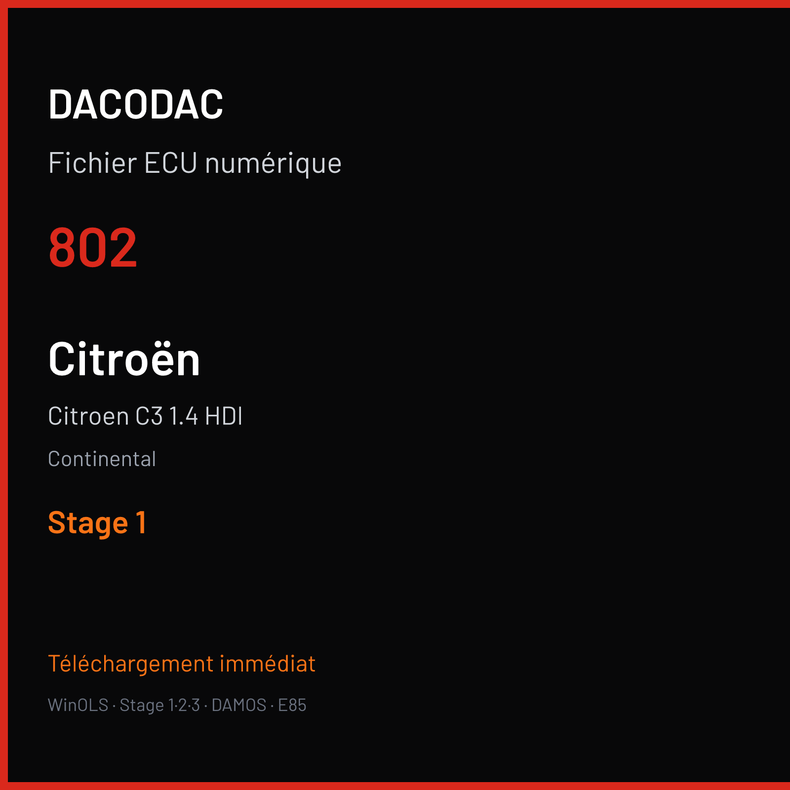 Citroen C3 1.4 HDI (2004) — Continental — 802 — Stage 1