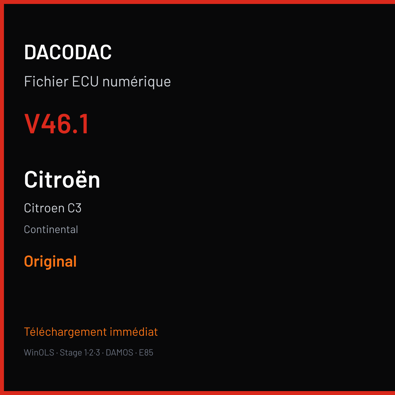 Citroen C3 (2017) — Continental — V46.1 — Original