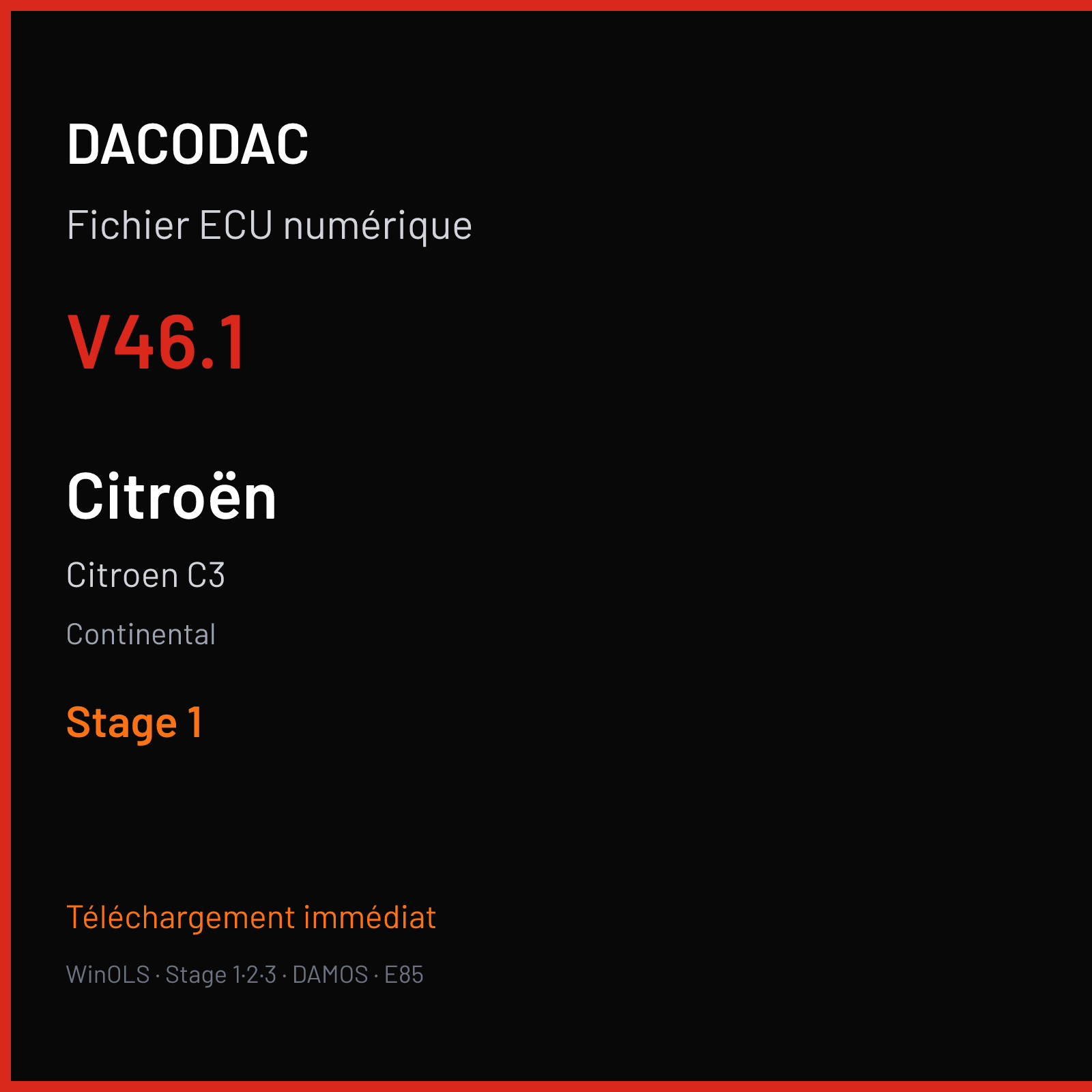 Citroen C3 (2017) — Continental — V46.1 — Stage 1