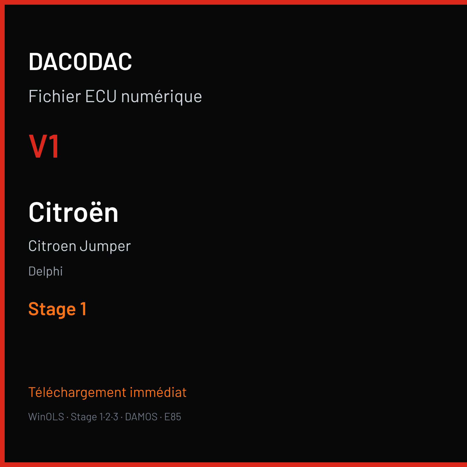 Citroen Jumper — Delphi — V1 — Stage 1