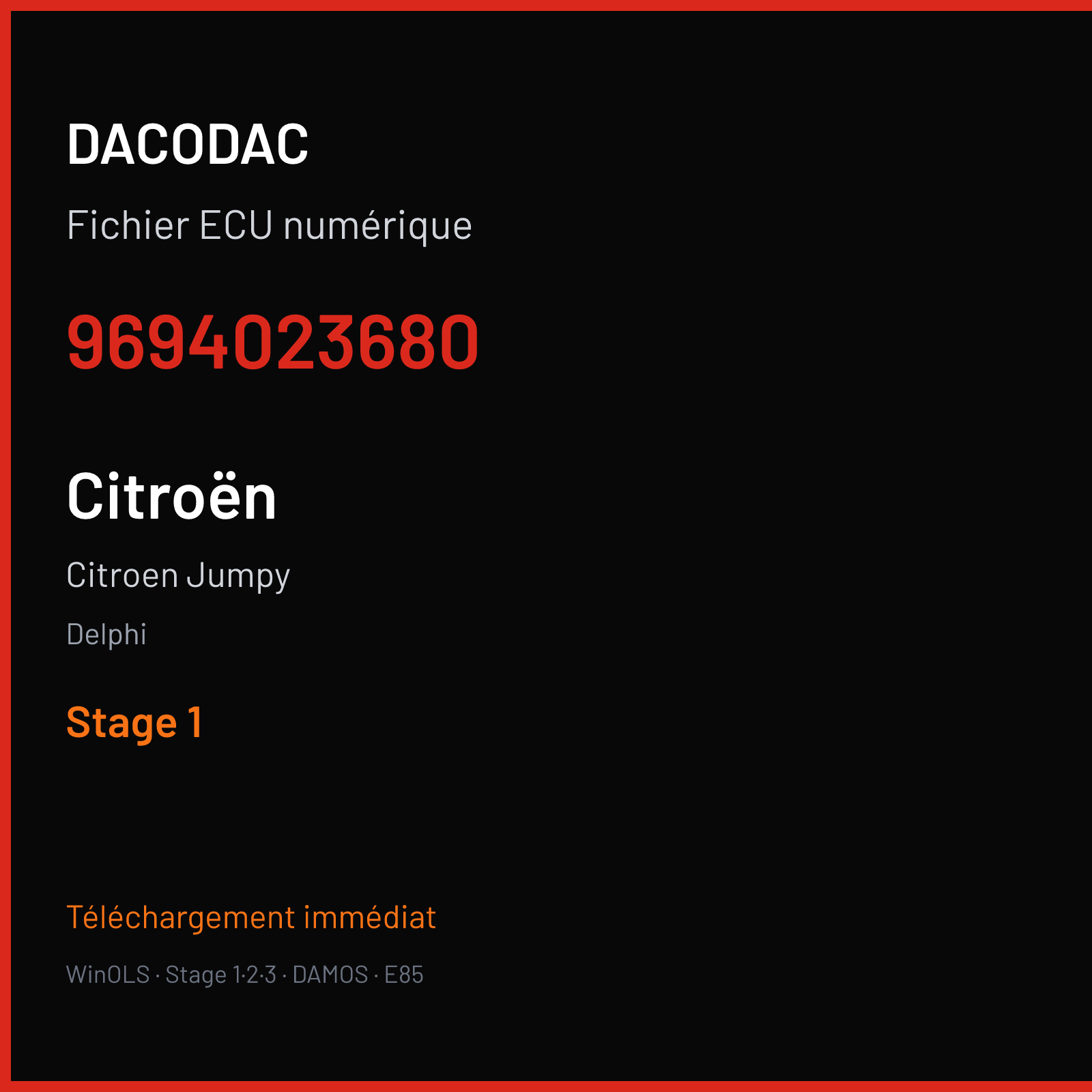 Citroen Jumpy — Delphi — 9694023680 — Stage 1