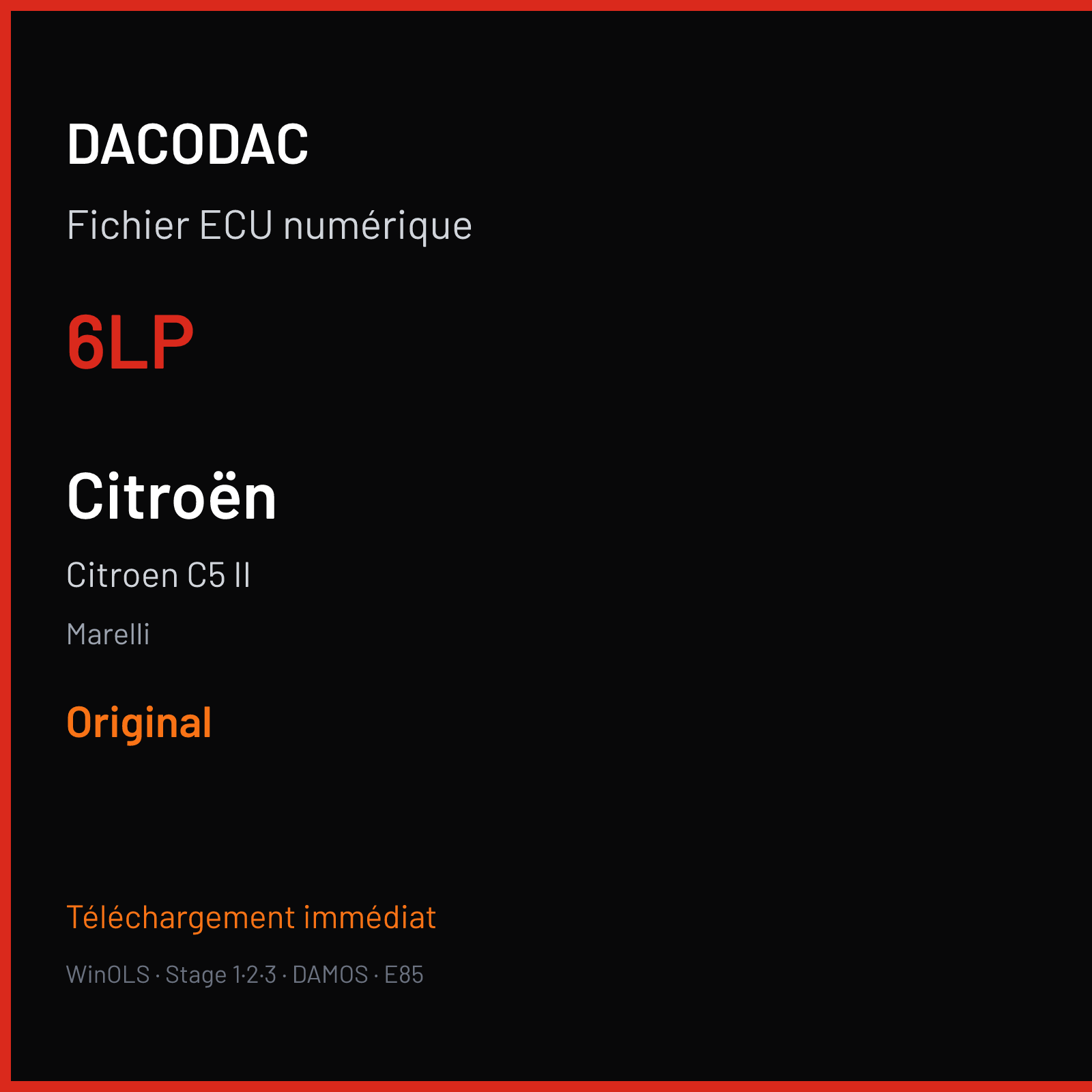 Citroen C5 II (2005) — Marelli — 6LP — Original