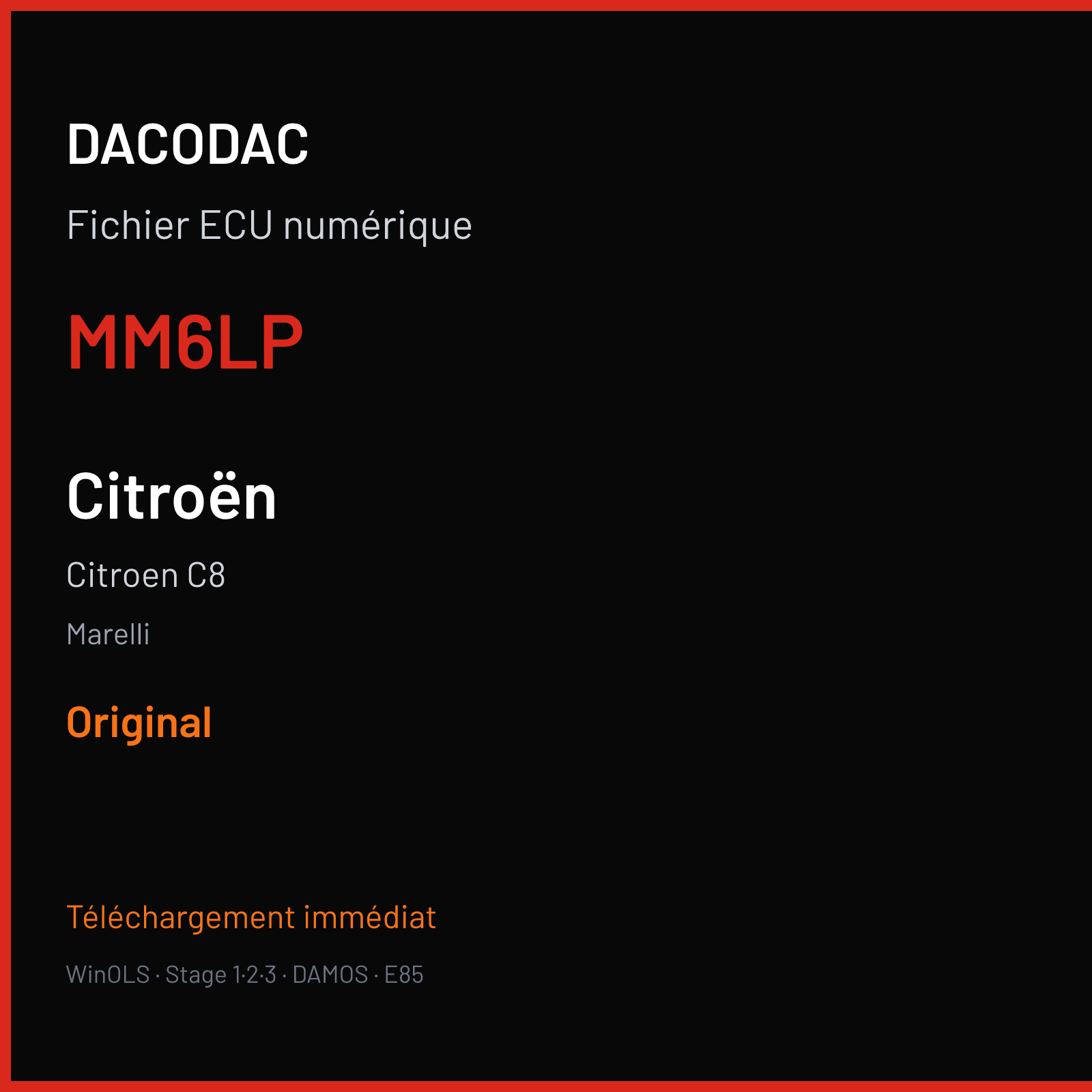 Citroen C8 (2004) — Marelli — MM6LP — Original