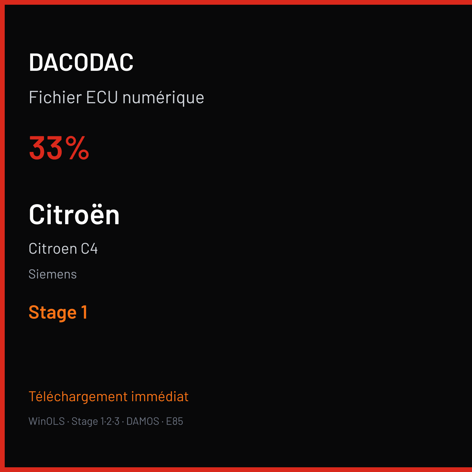Citroen C4 (2013) — Siemens — 33% — Stage 1