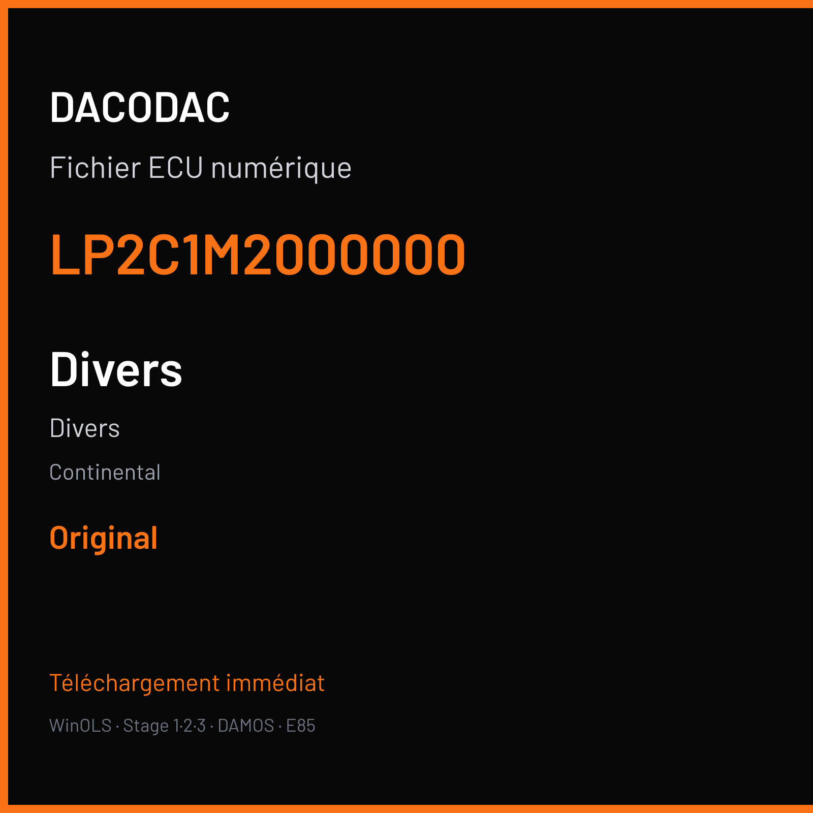 Divers — Continental — LP2C1M2000000 — Original
