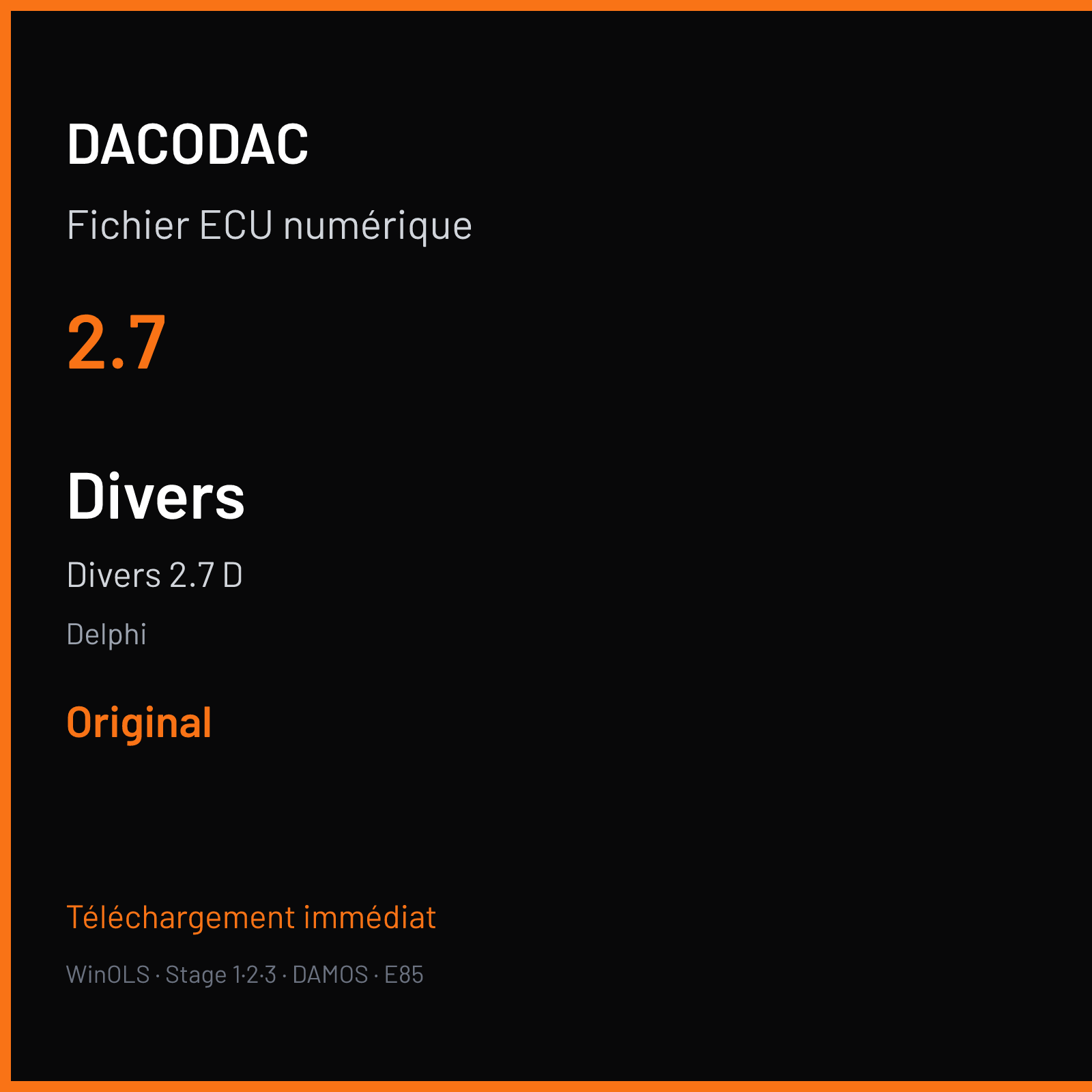 Divers 2.7 D (2007) — Delphi — 2.7 — Original