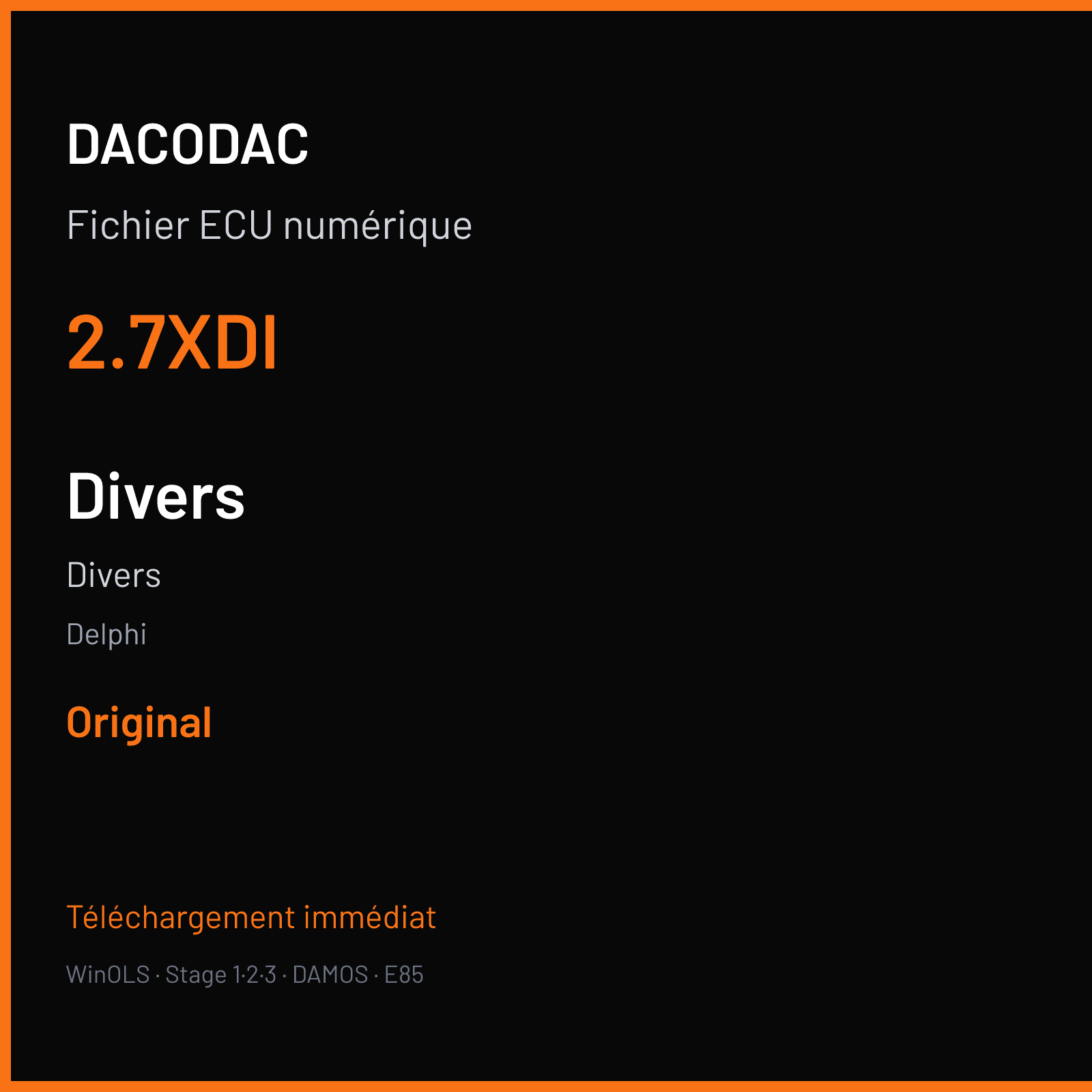 Divers (2002) — Delphi — 2.7XDI — Original