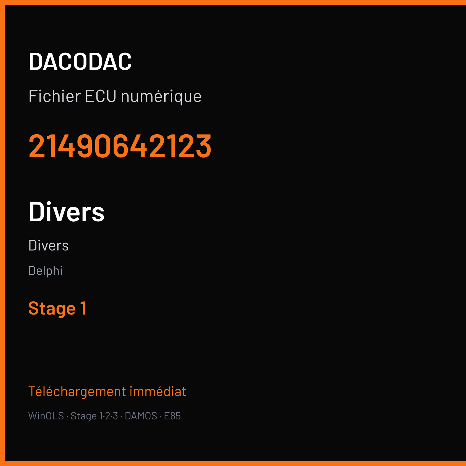 Divers (2015) — Delphi — 21490642123 — Stage 1