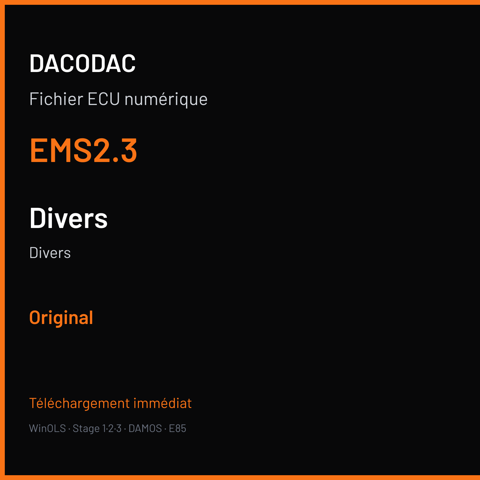 Divers (2014) — EMS2.3 — Original