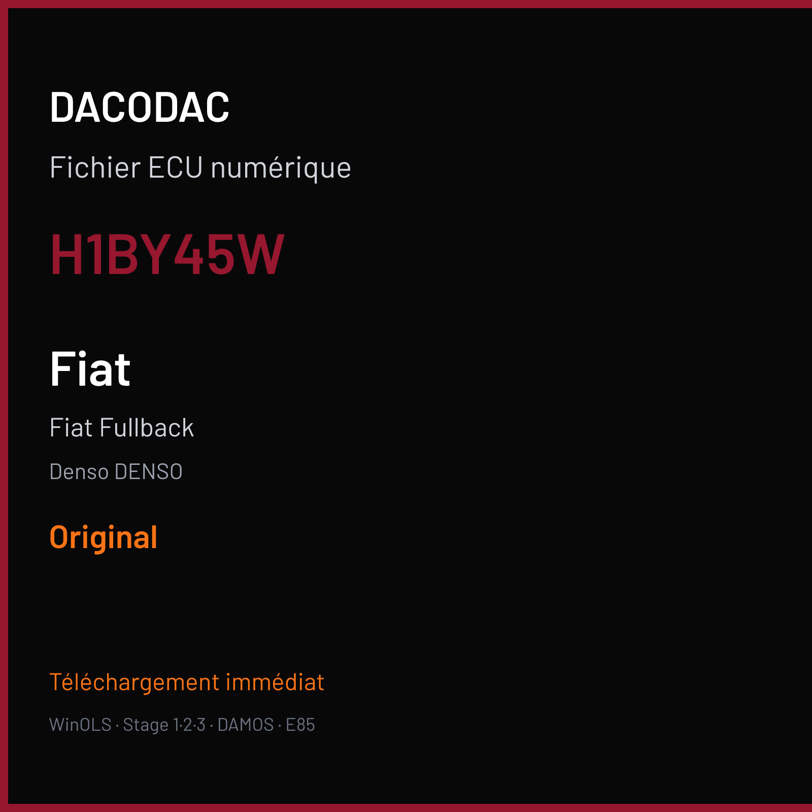 Fiat Fullback (2017) — Denso DENSO — H1BY45W — Original