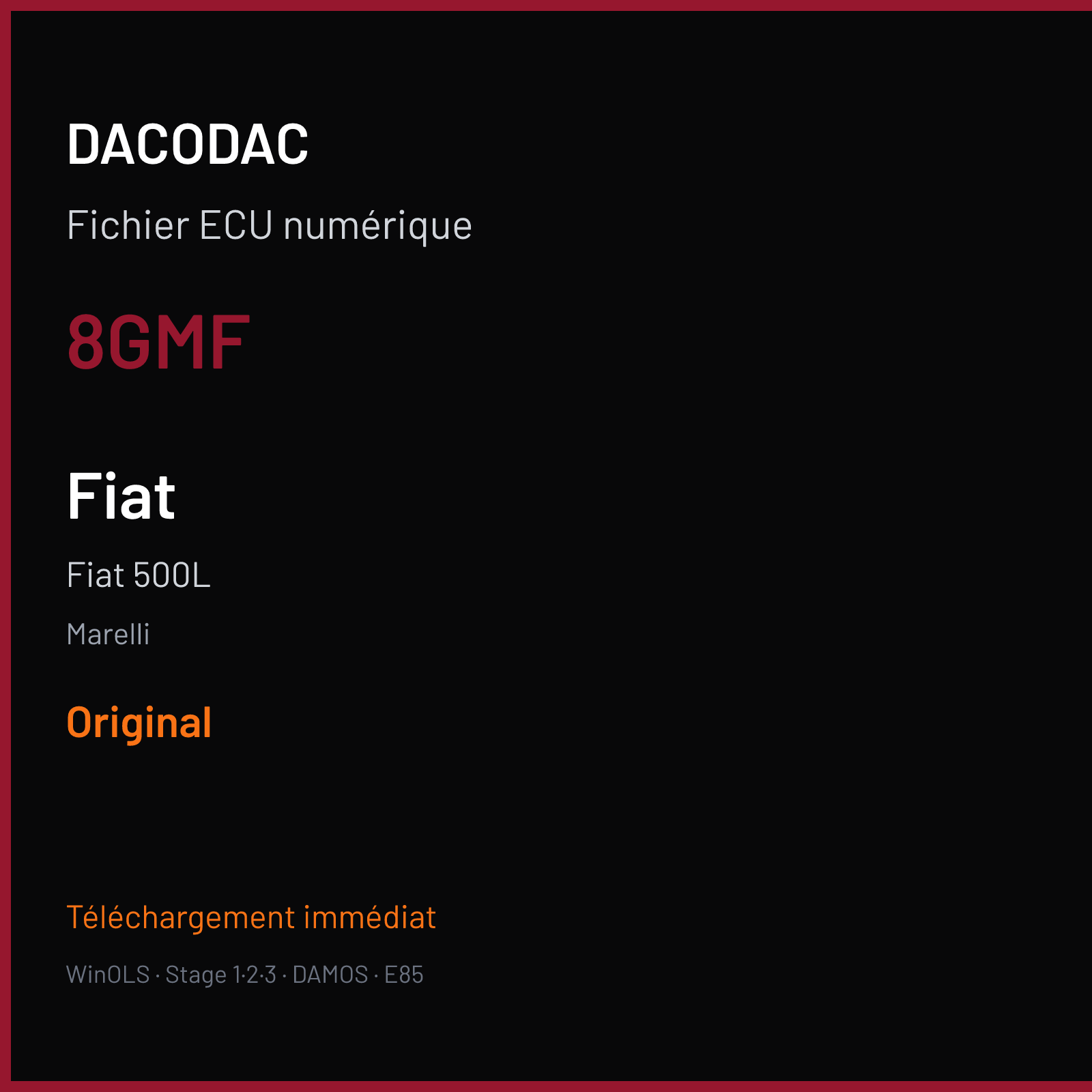 Fiat 500L (2013) — Marelli — 8GMF — Original