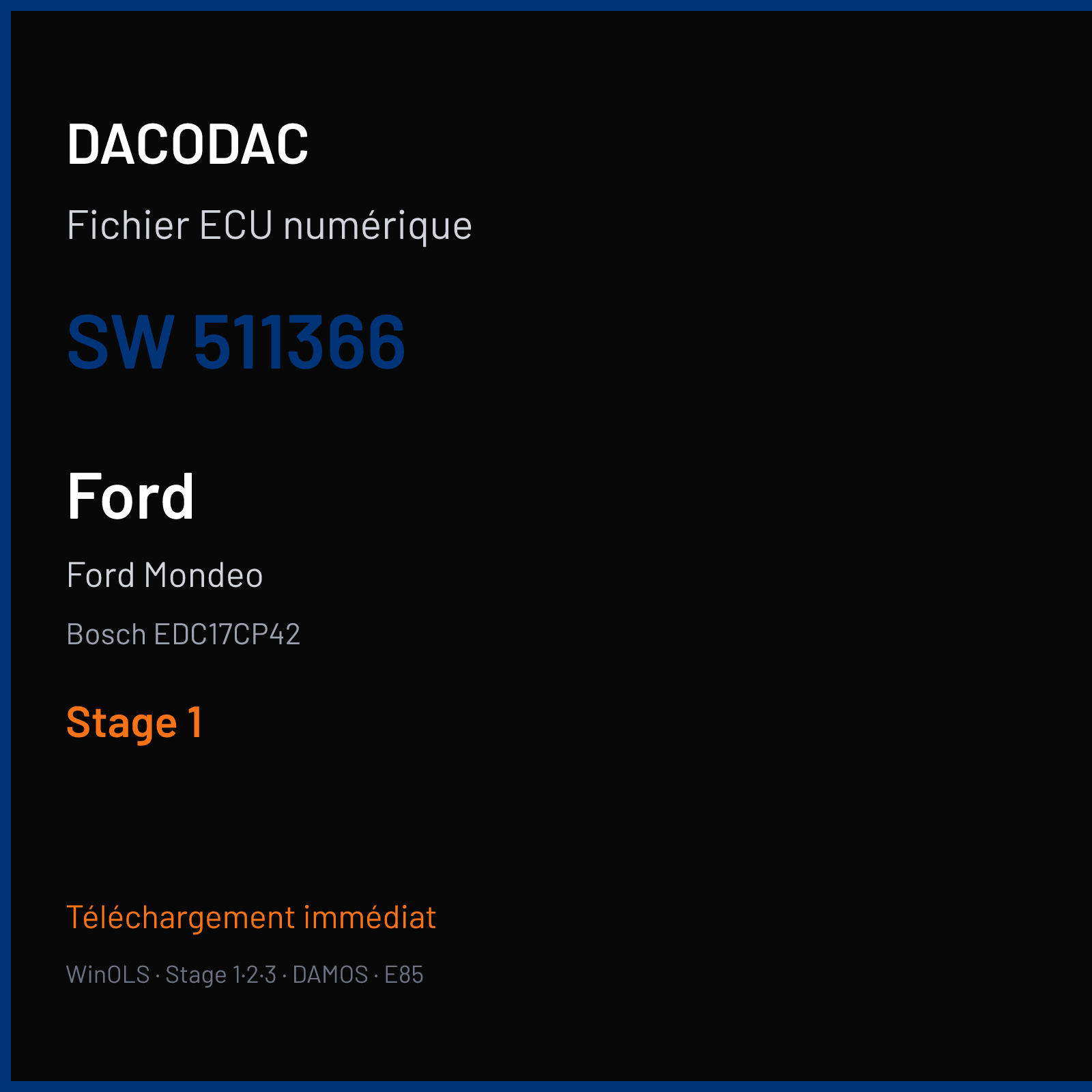 Ford Mondeo (2005) — Bosch EDC17CP42 — 511366 — Stage 1