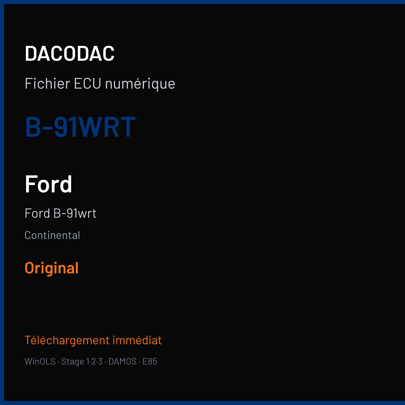 Ford B-91wrt — Continental — B-91WRT — Original