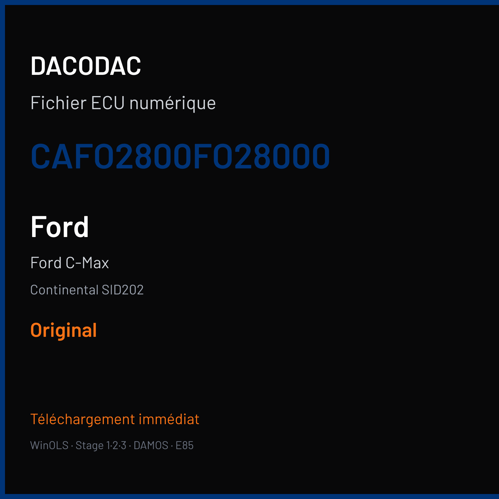 Ford C-Max (2008) — Continental SID202 — CAFO2800FO28000 — Original