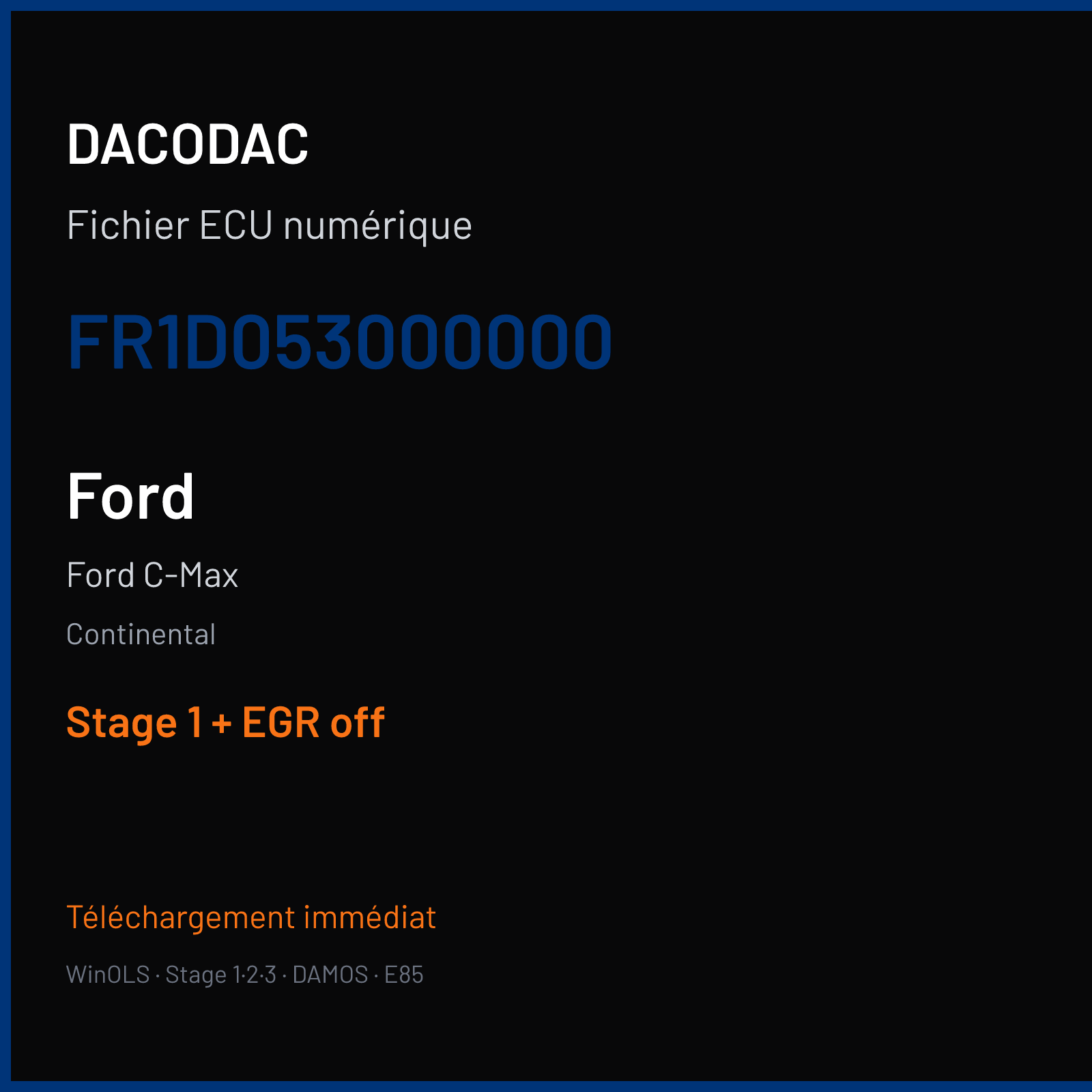 Ford C-Max — Continental — FR1D053000000 — Stage 1 + EGR off