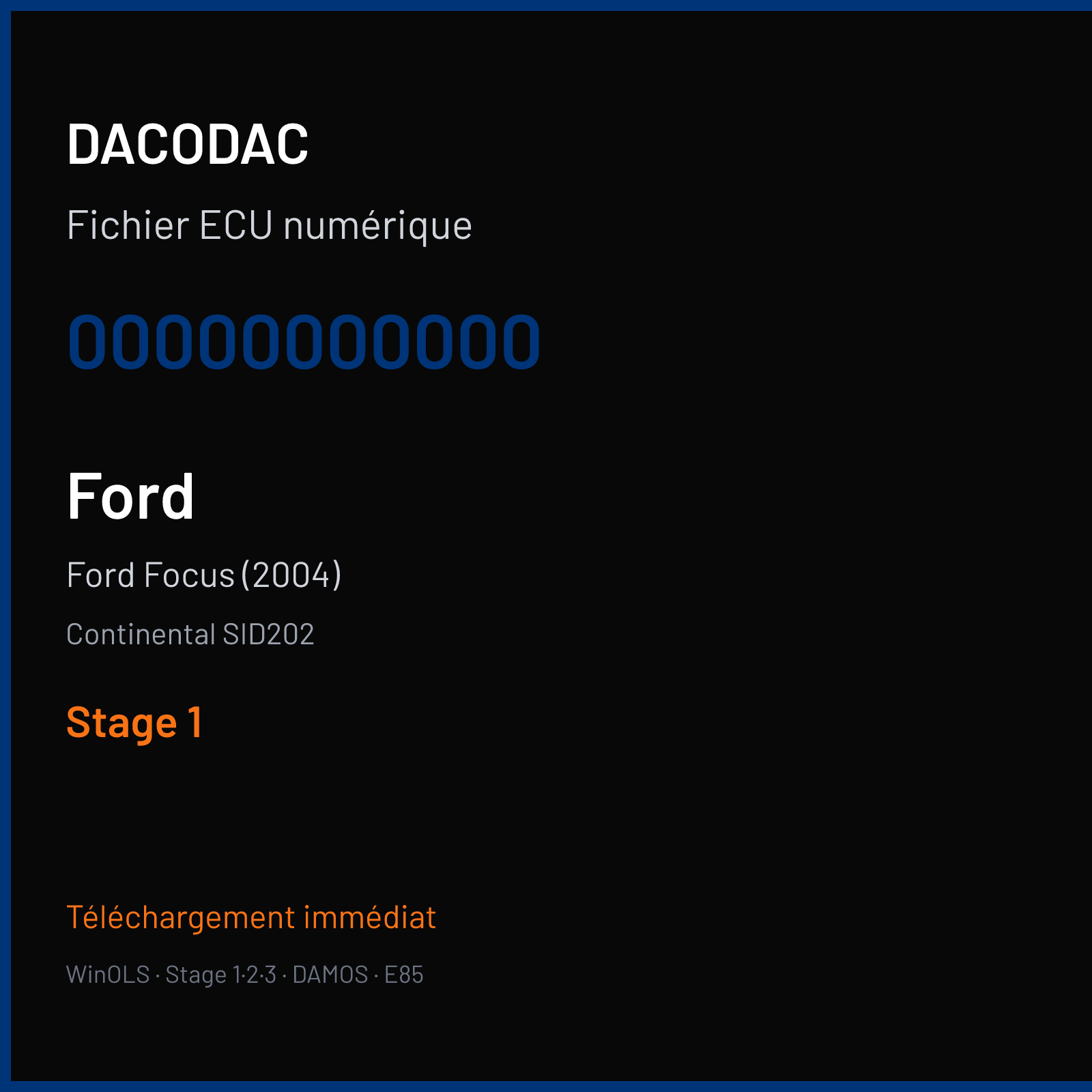 Ford Focus (2004) (2007) — Continental SID202 — 00000000000 — Stage 1