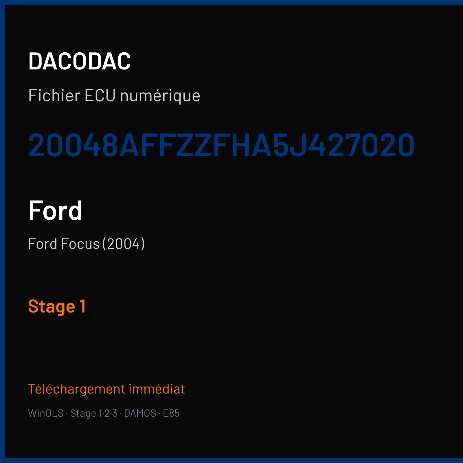Ford Focus (2004) (2005) — 20048AFFZZFHA5J427020 — Stage 1