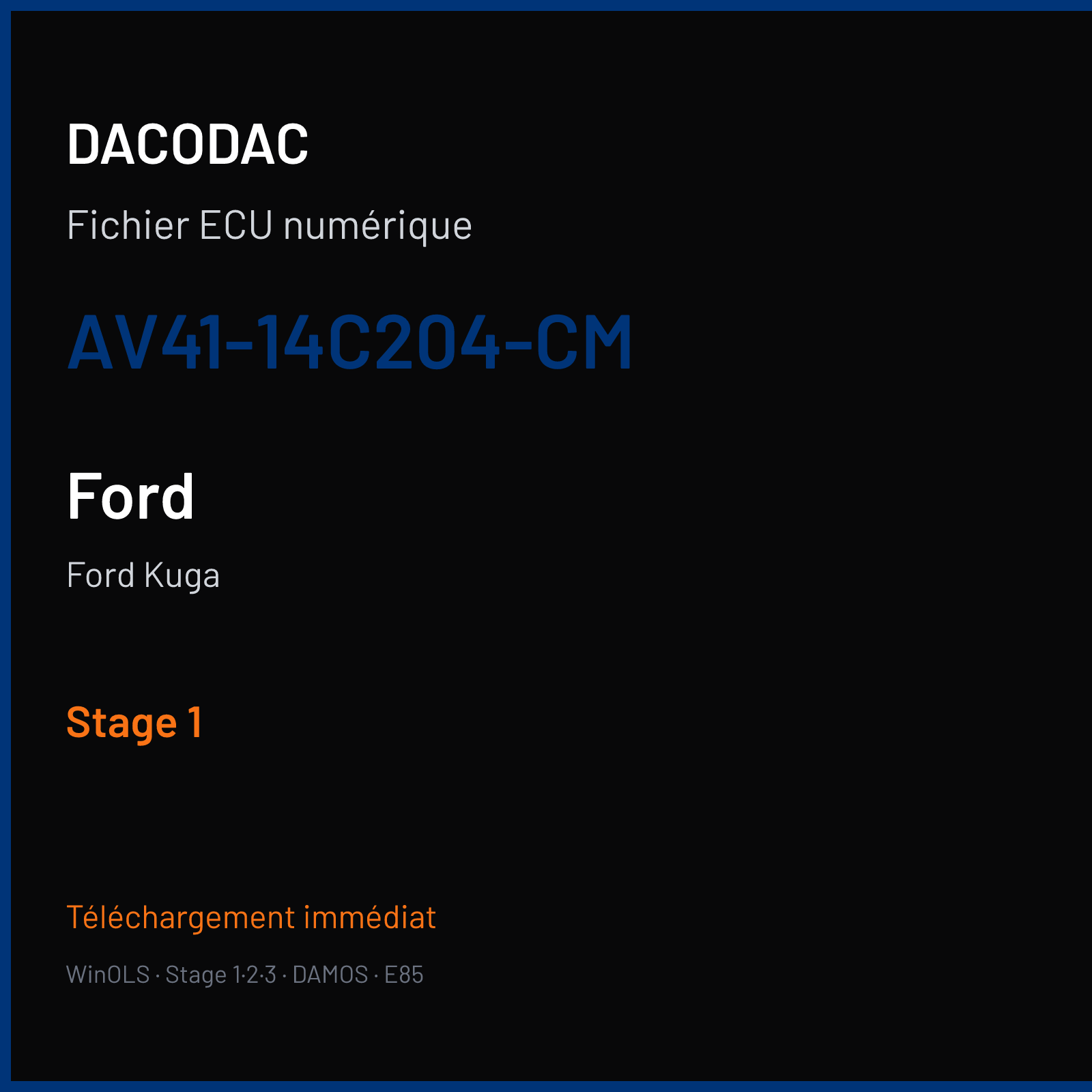 Ford Kuga (2011) — AV41-14C204-CM — Stage 1