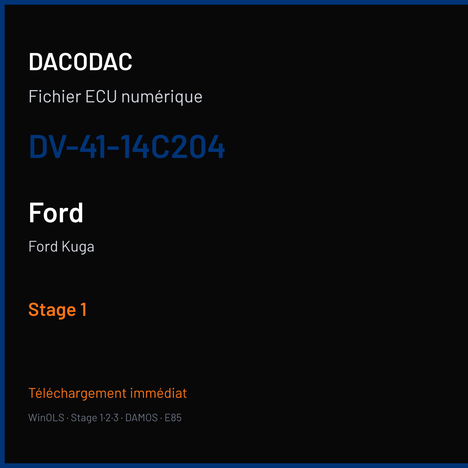 Ford Kuga (2013) — DV-41-14C204 — Stage 1