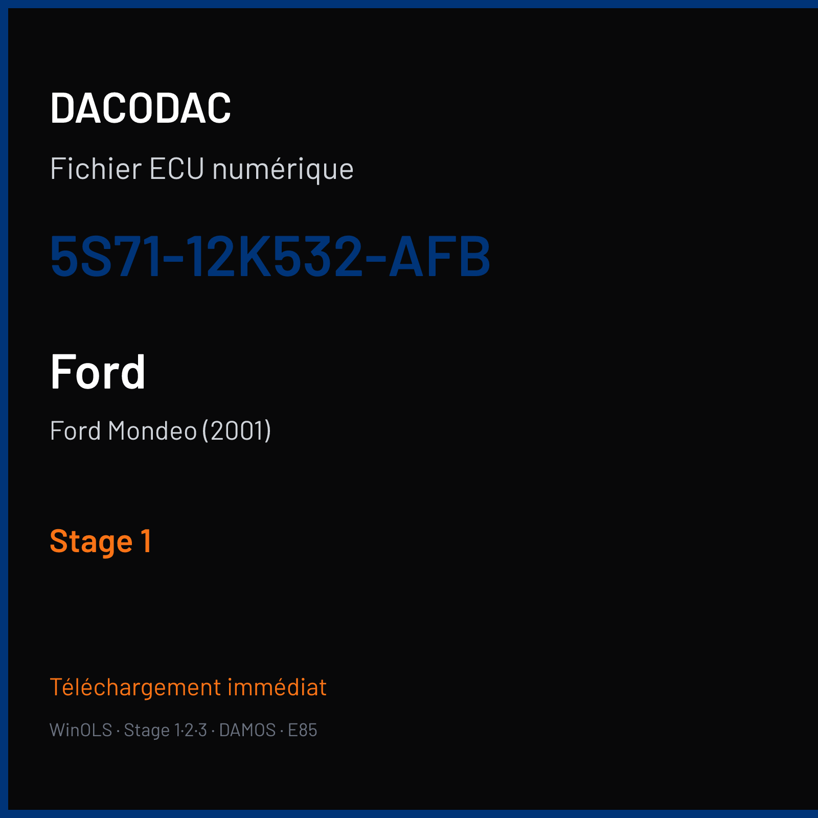 Ford Mondeo (2001) (2001) — 5S71-12K532-AFB — Stage 1