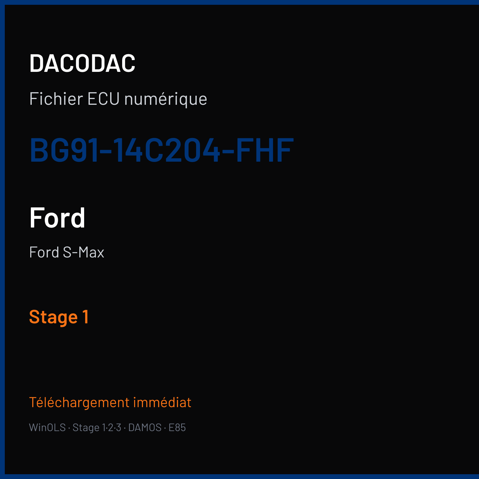 Ford S-Max — BG91-14C204-FHF — Stage 1