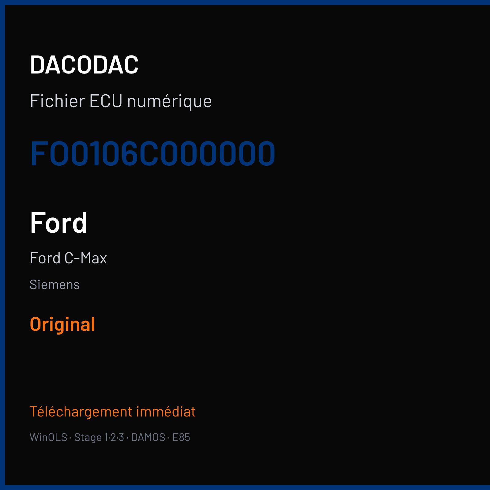 Ford C-Max — Siemens — FO0106C000000 — Original
