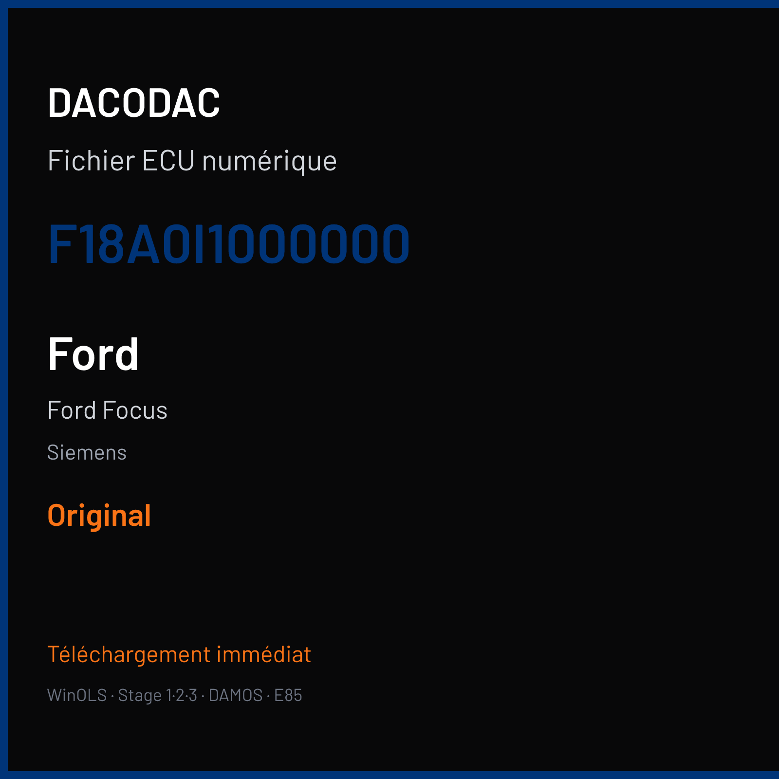 Ford Focus (2005) — Siemens — F18A0I1000000 — Original