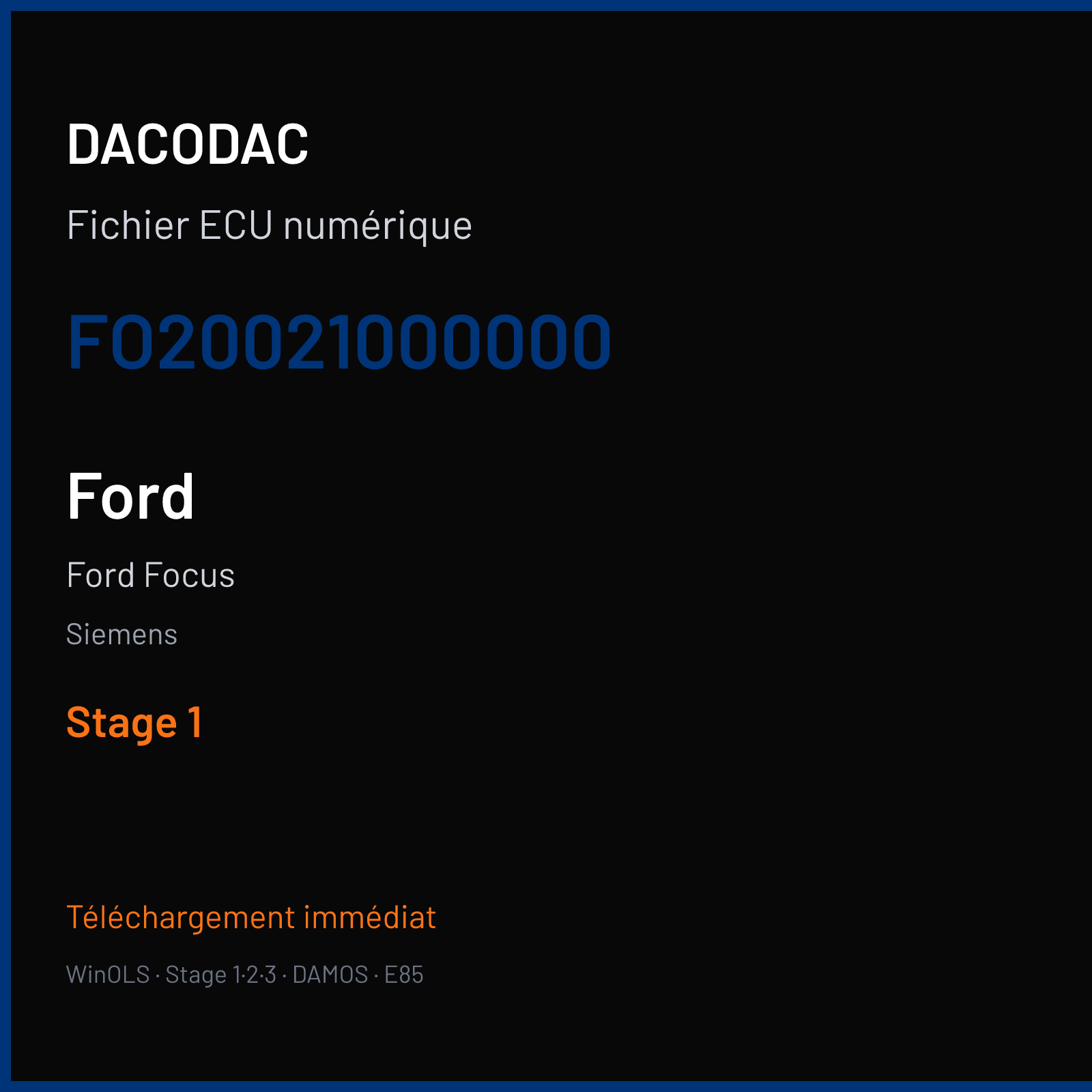 Ford Focus (2006) — Siemens — FO20021000000 — Stage 1