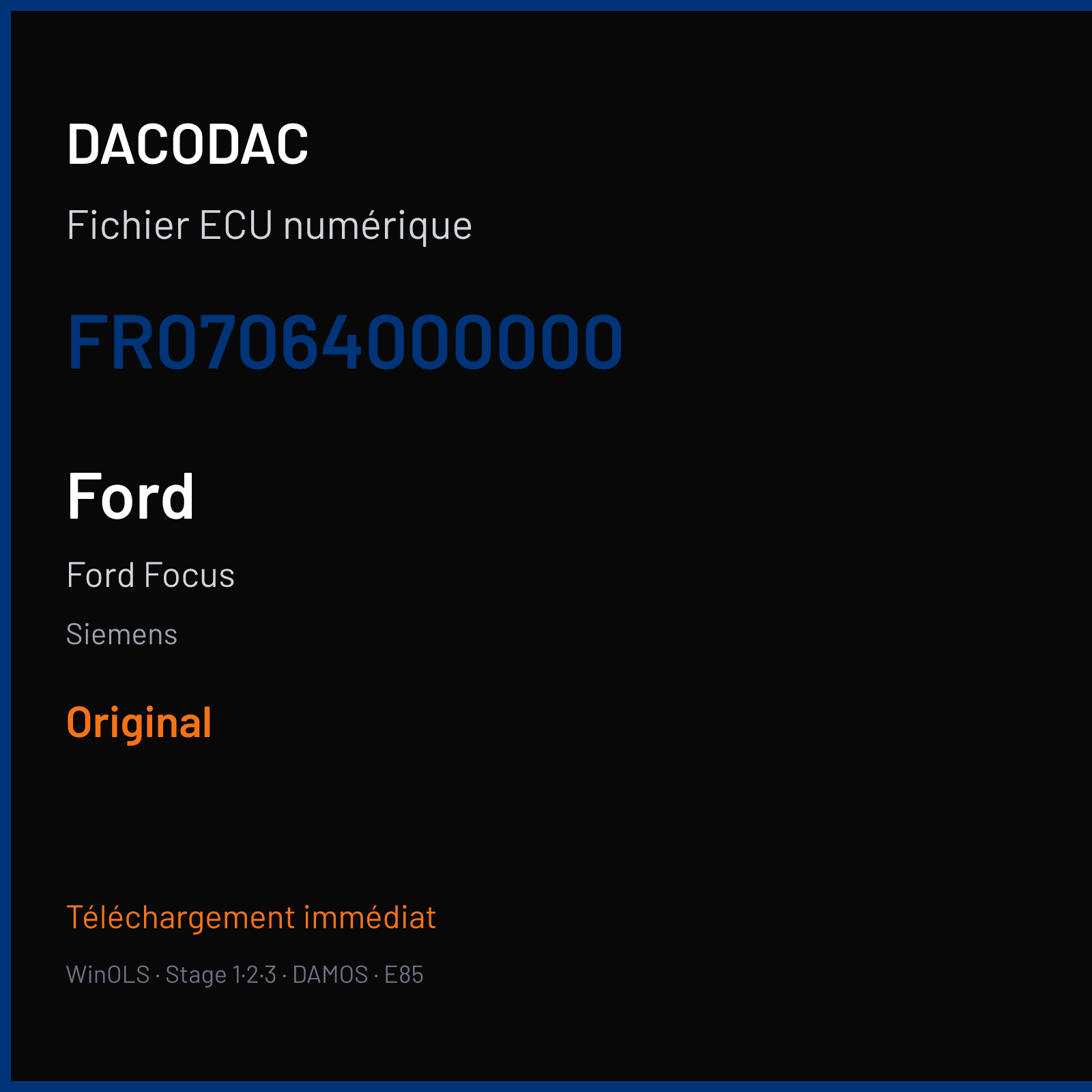 Ford Focus (2006) — Siemens — FR07064000000 — Original