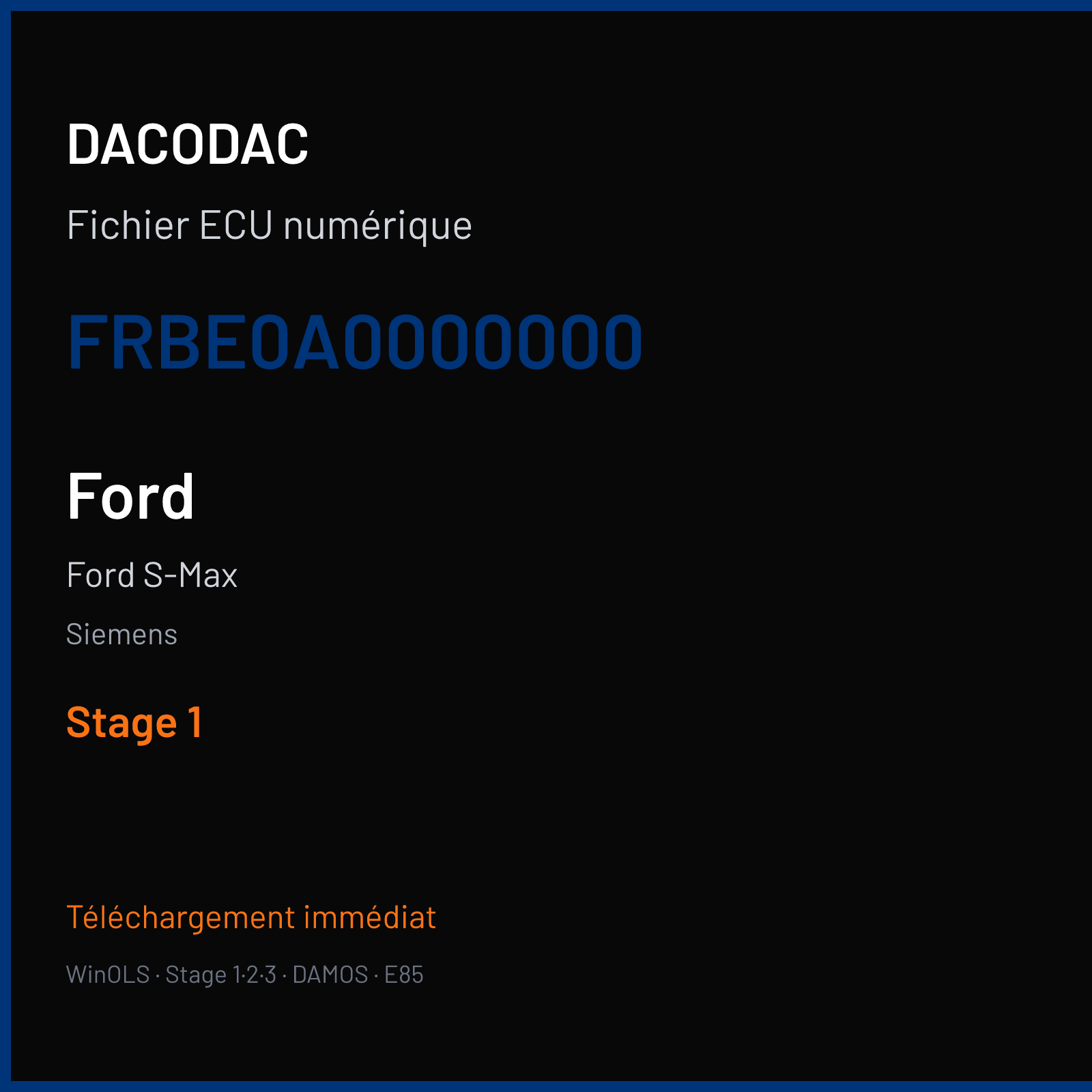 Ford S-Max — Siemens — FRBE0A0000000 — Stage 1