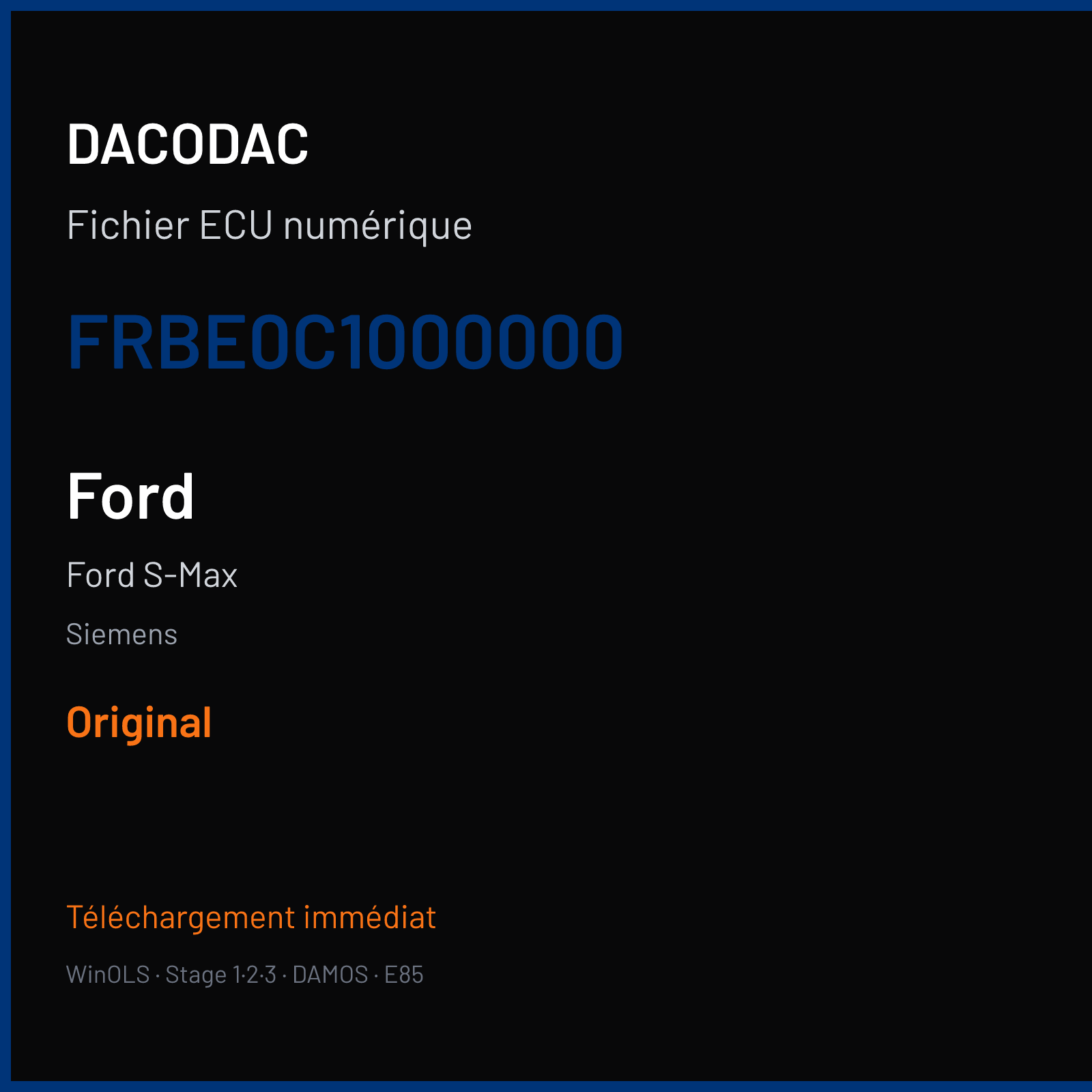 Ford S-Max (2008) — Siemens — FRBE0C1000000 — Original