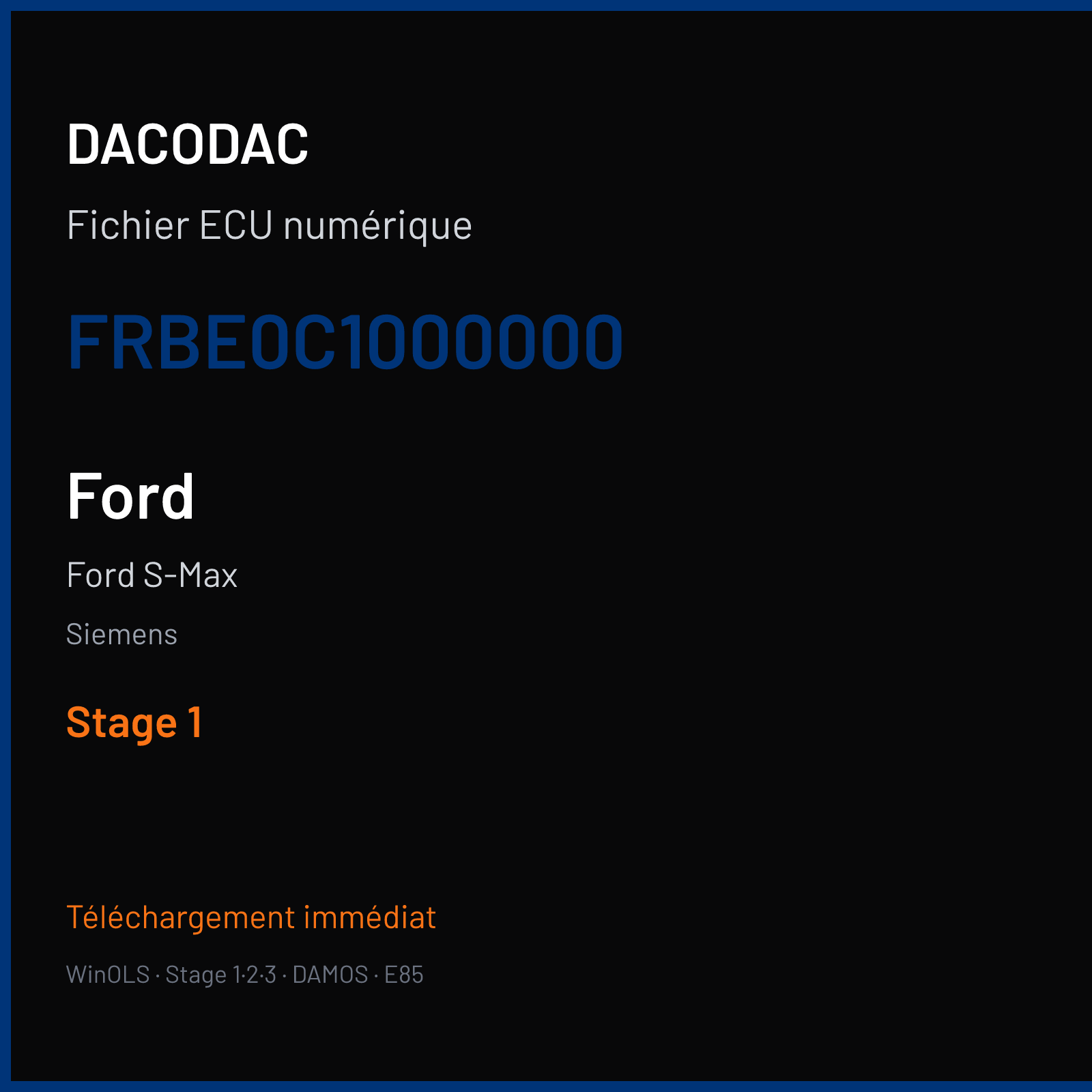 Ford S-Max (2008) — Siemens — FRBE0C1000000 — Stage 1