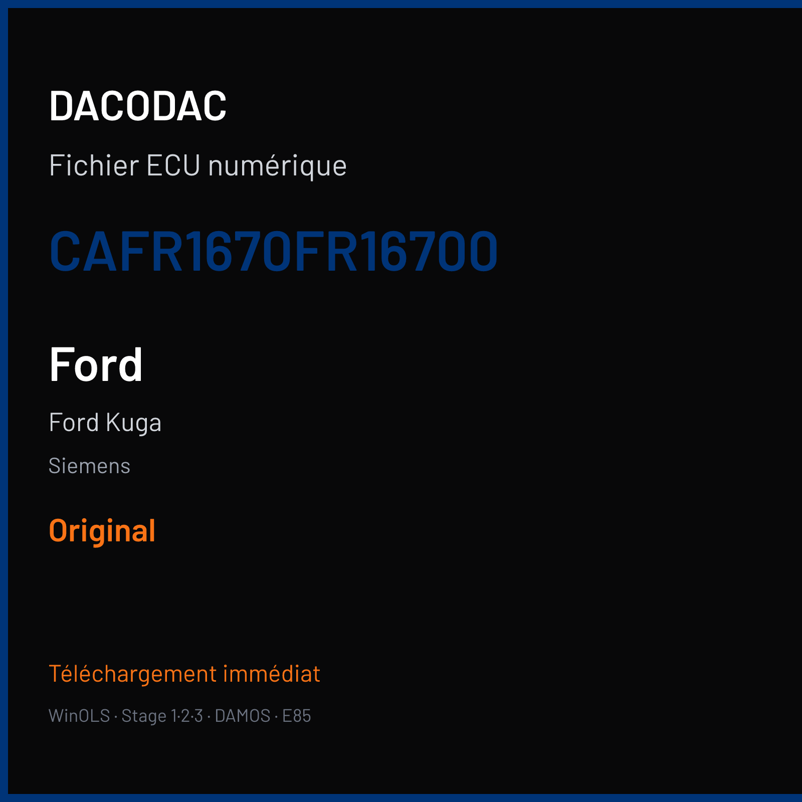 Ford Kuga (2009) — Siemens — CAFR1670FR16700 — Original