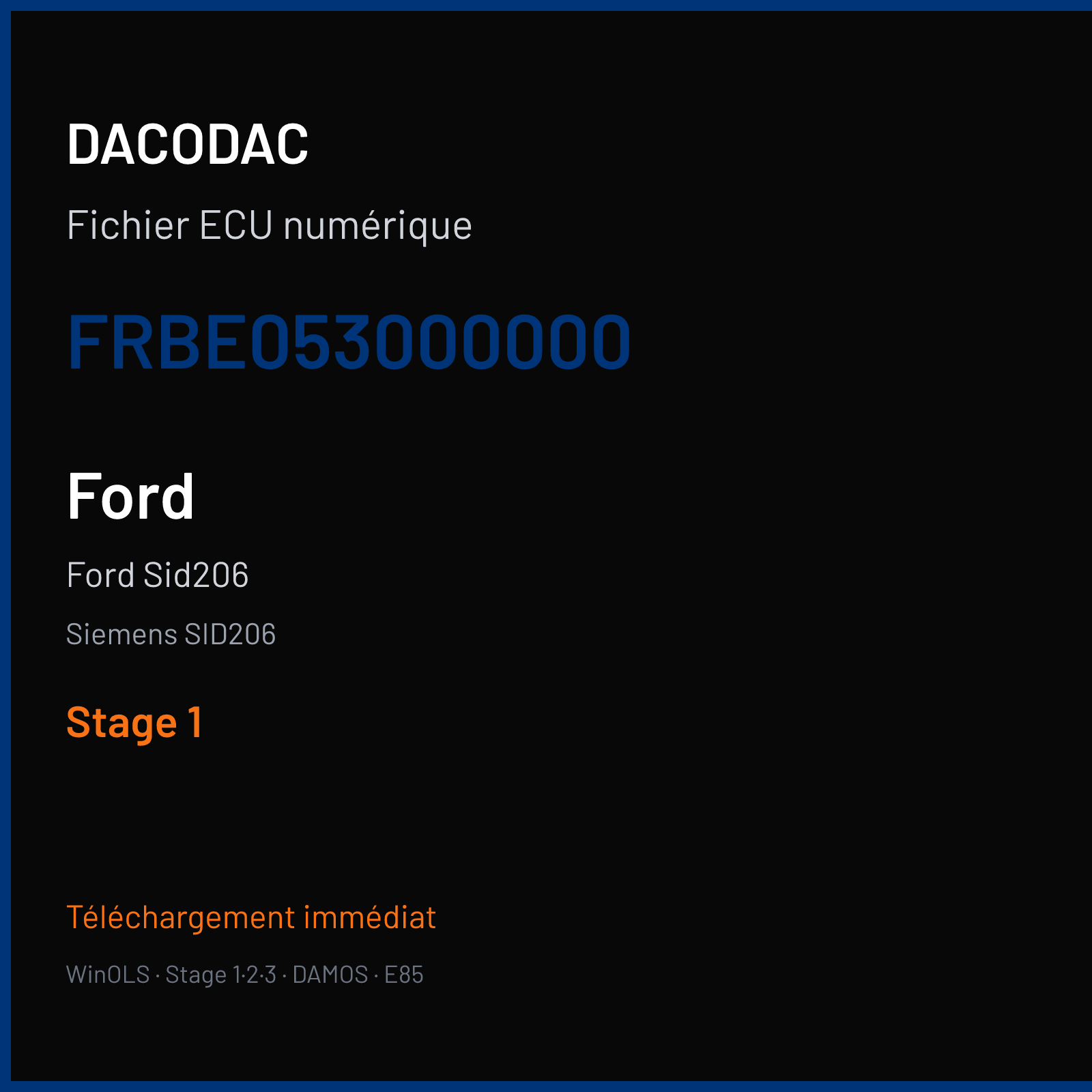 Ford Sid206 (2006) — Siemens SID206 — FRBE053000000 — Stage 1