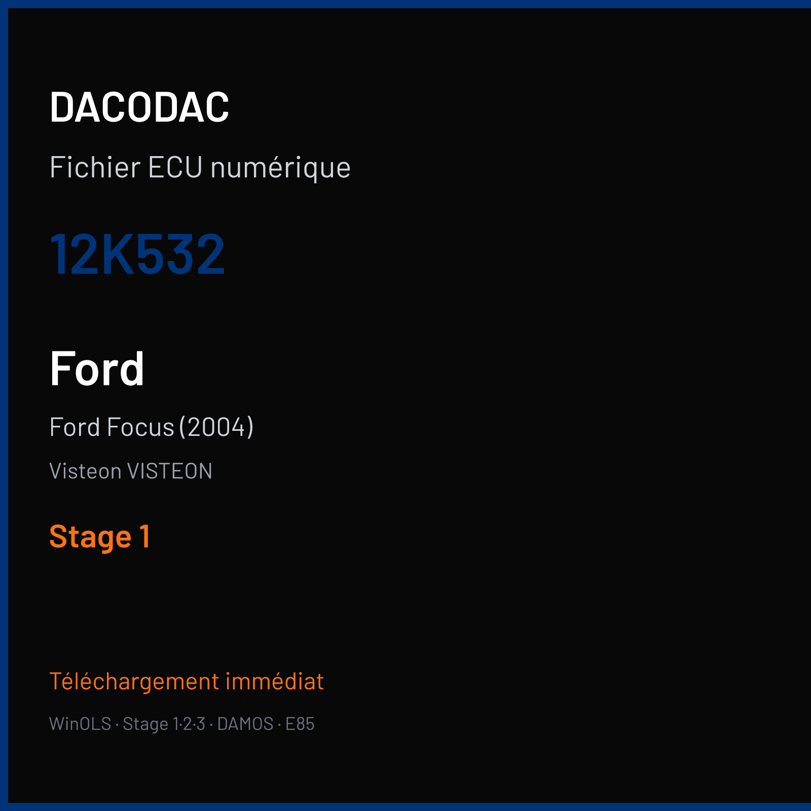 Ford Focus (2004) (2005) — Visteon VISTEON — 12K532 — Stage 1