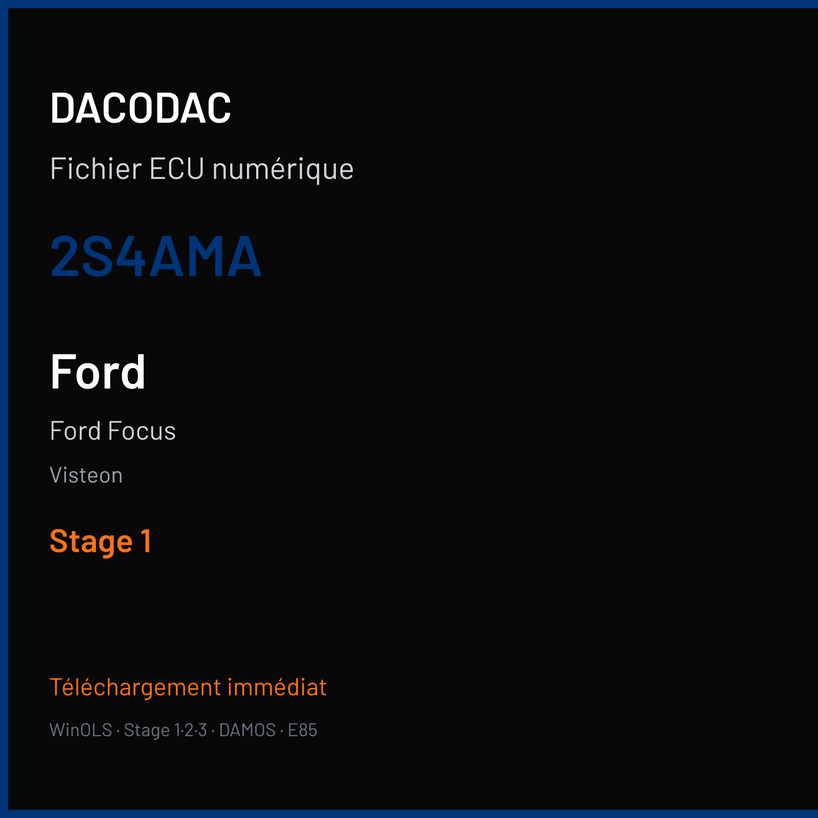 Ford Focus (2002) — Visteon — 2S4AMA — Stage 1