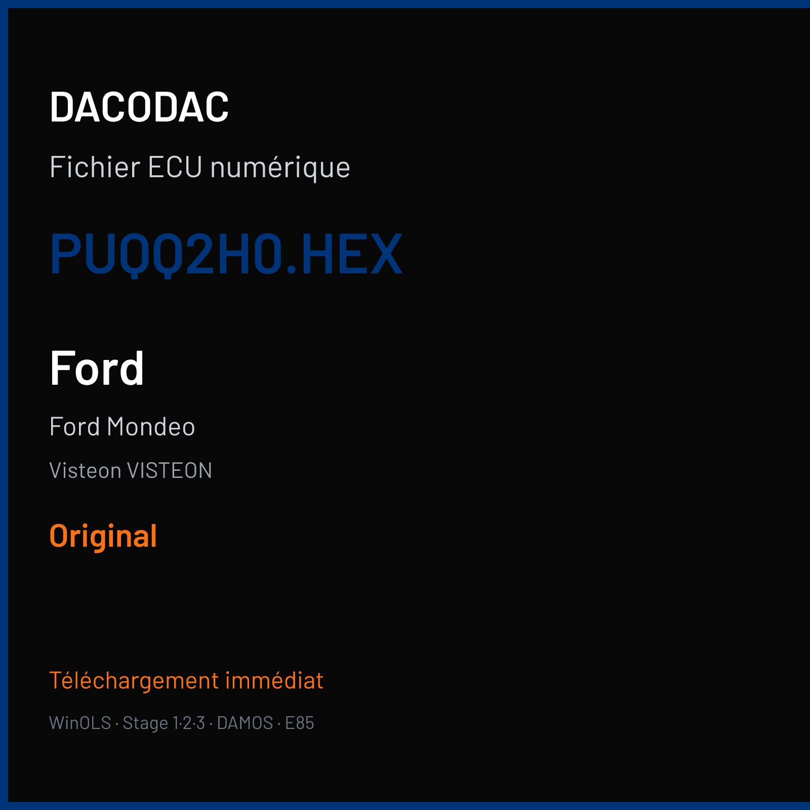 Ford Mondeo (2003) — Visteon VISTEON — PUQQ2H0.HEX — Original