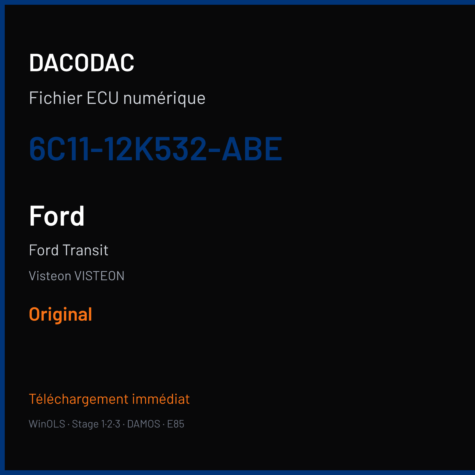 Ford Transit — Visteon VISTEON — 6C11-12K532-ABE — Original